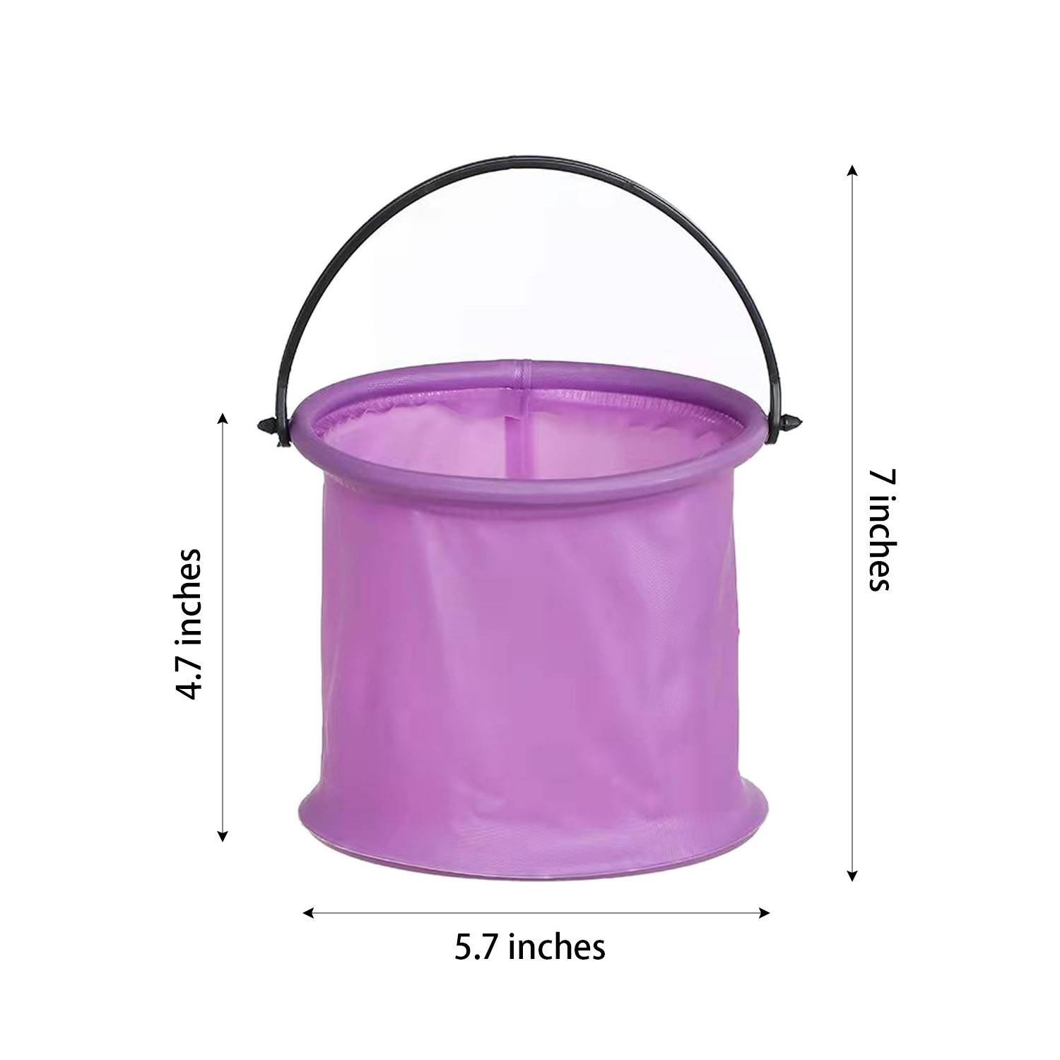 Folding PVC Beach Sand Bucket for Kids 2