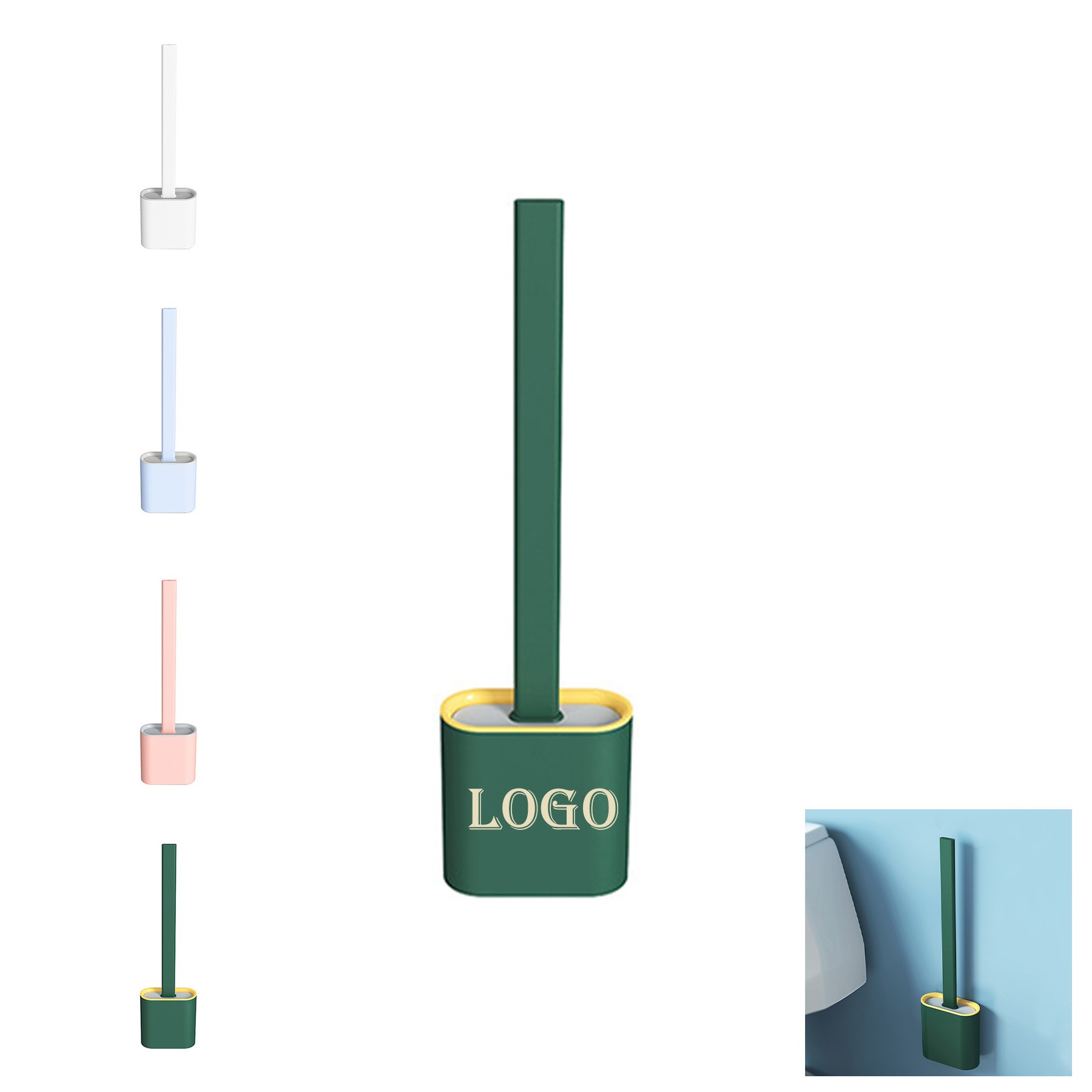 Wall-Mounted Toilet Brush