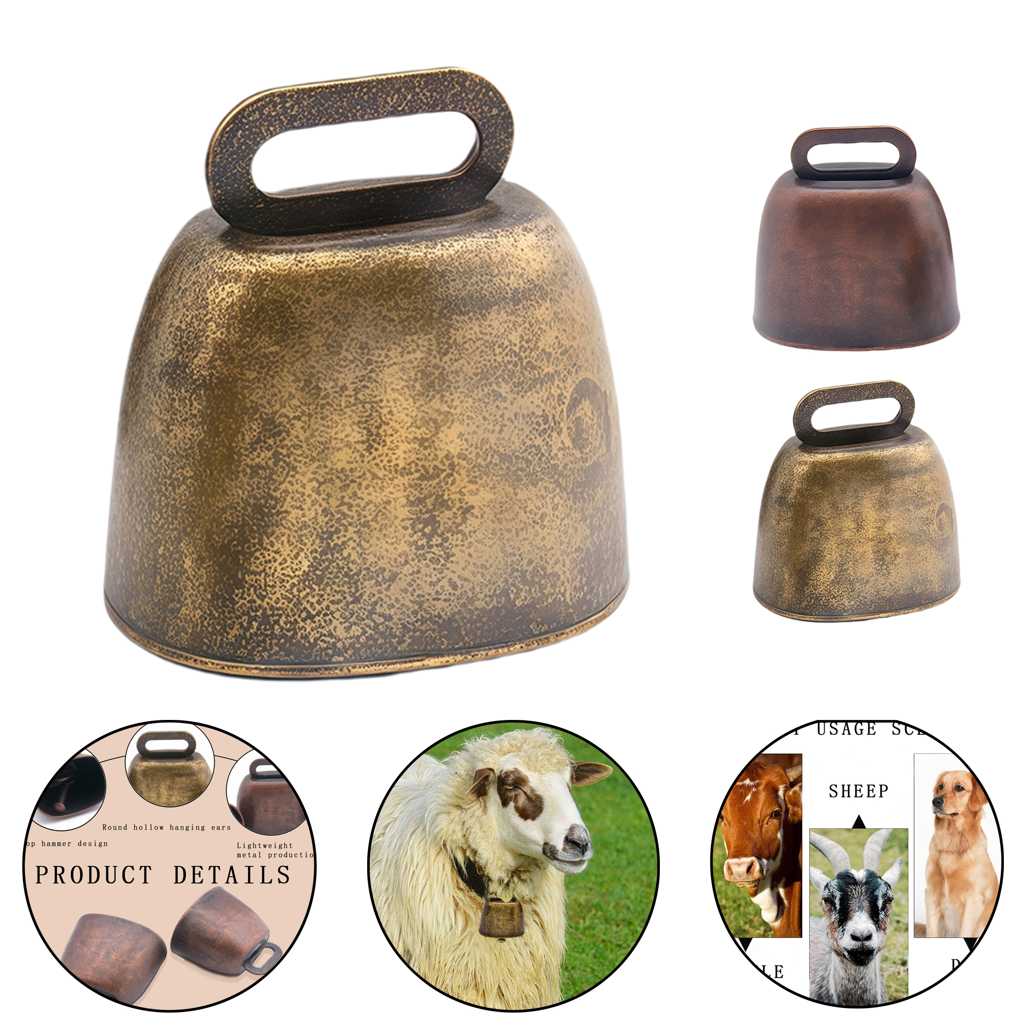 Vintage Metal Pet Bell for Livestock Anti-Lost 2