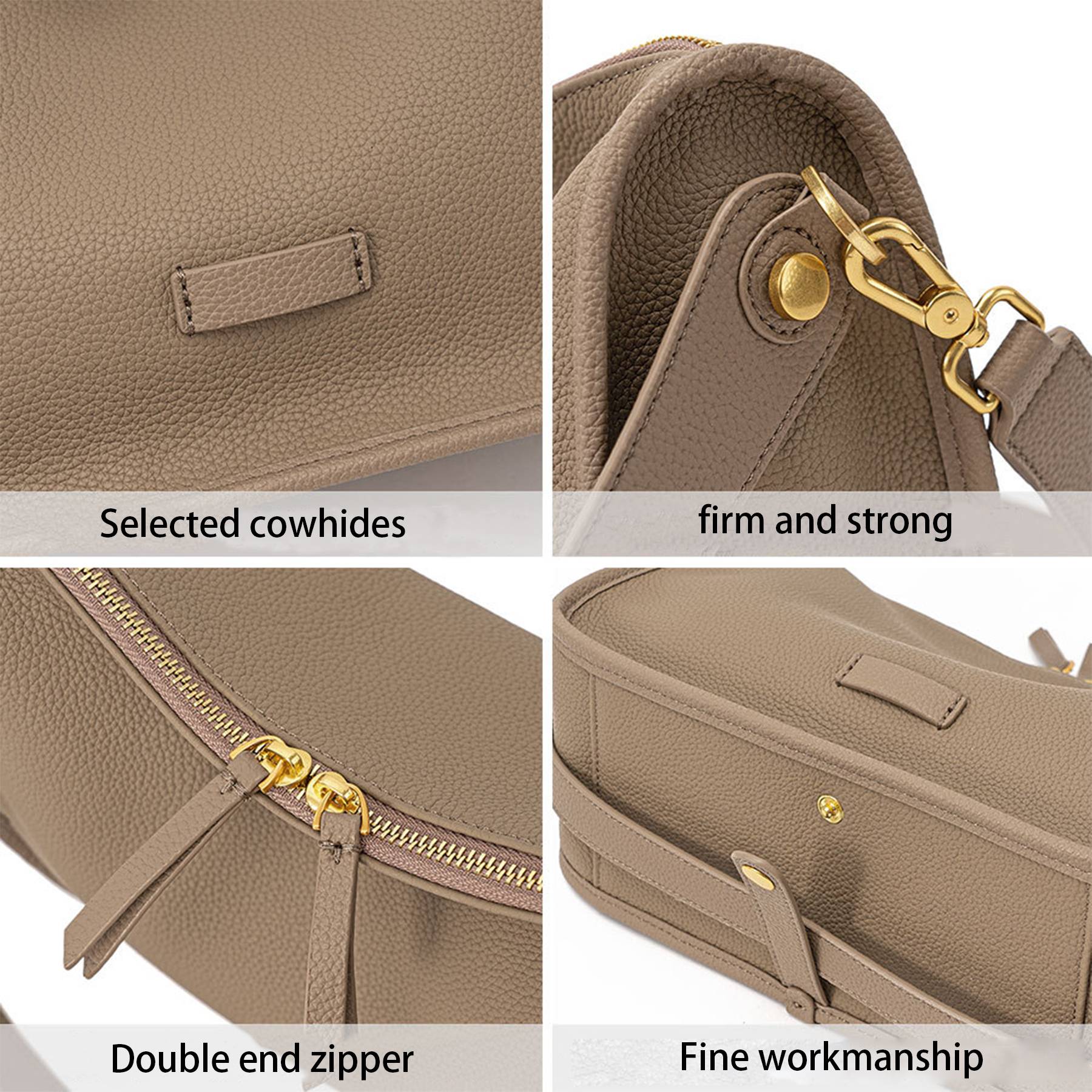 Genuine Leather shoulder messenger tote bag 5