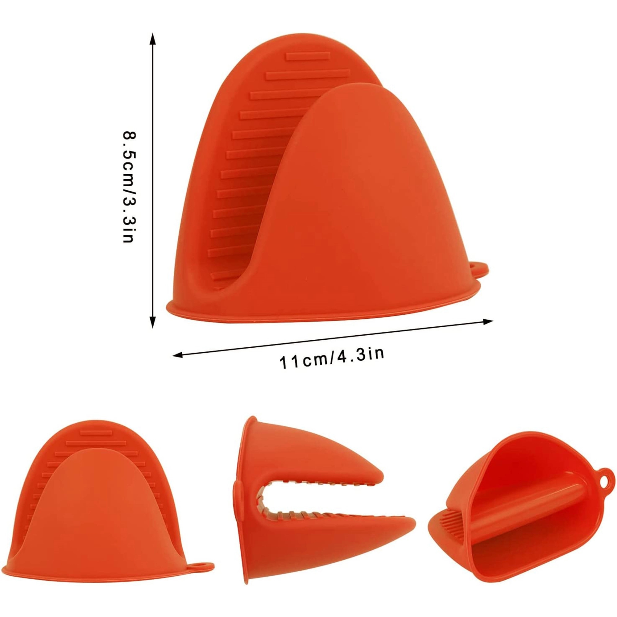 Silicone Heat Resistant Potholder Cooking Pinch Grips 2