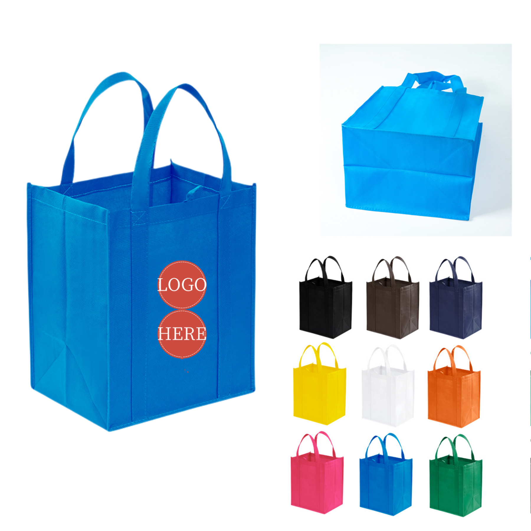Custom 13"L x 10"W x 15"H  Non Woven Tote bag