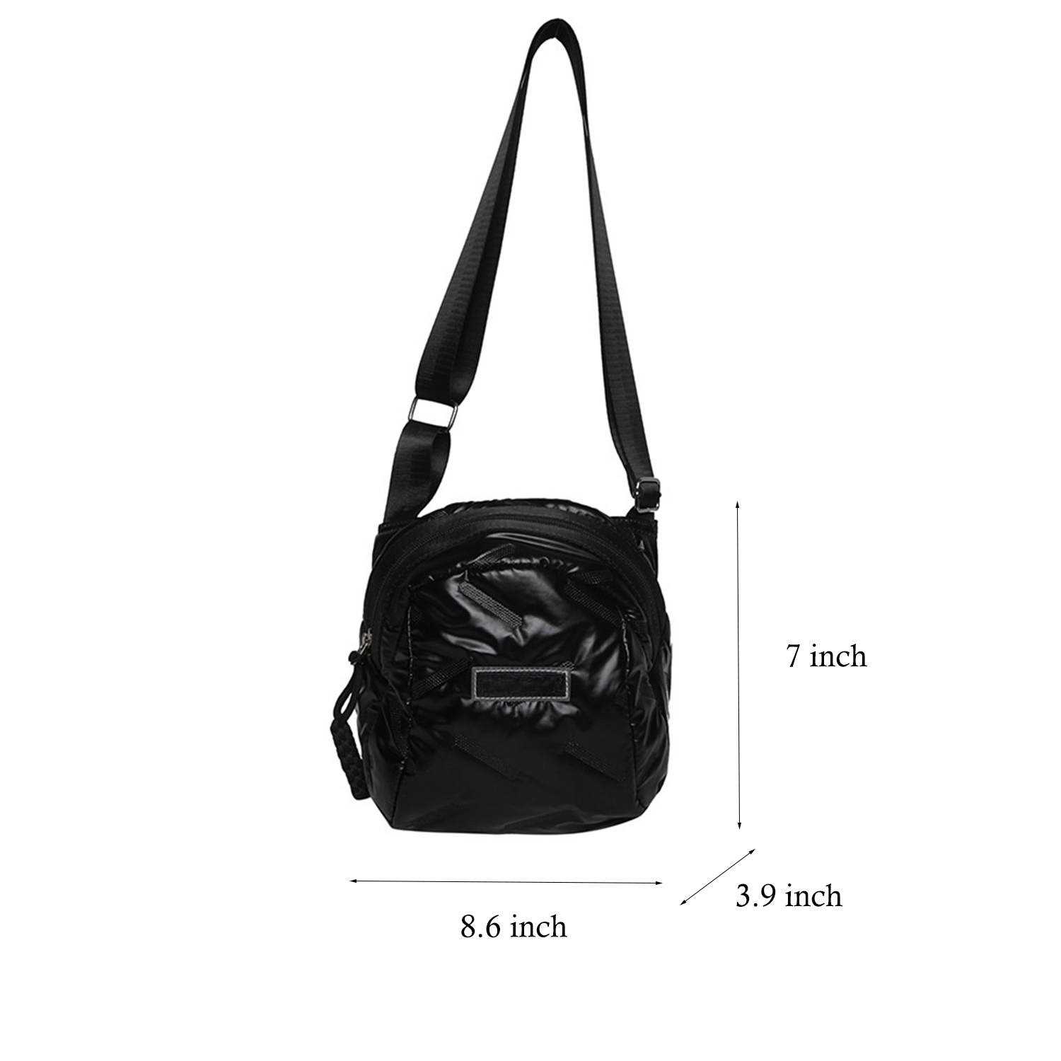 Casual Fashion Women Quilted Puffer Crossbody Bag 9