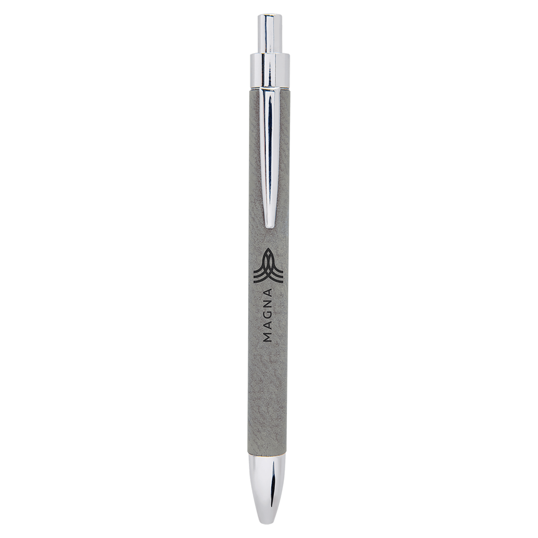 Gray Leatherette Pen 2