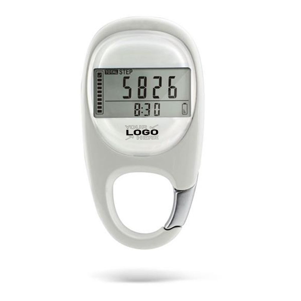 3D Walking Pedometer w/ Carabiner Clip 4