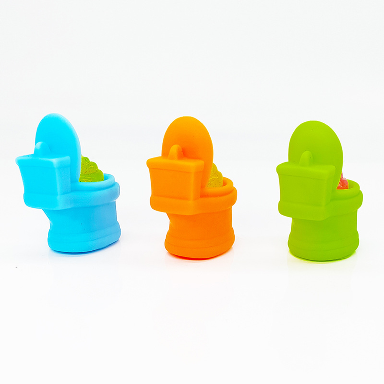 Creative Squeeze Decompression Toilet Shape Poop Ball Toy 7