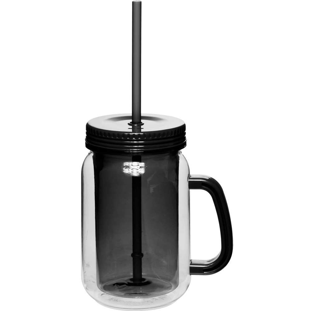 17 oz. Mason Jars with Straw 1