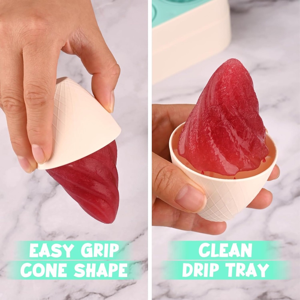 6 Pcs Cone Shape Ice Pop Mold 3