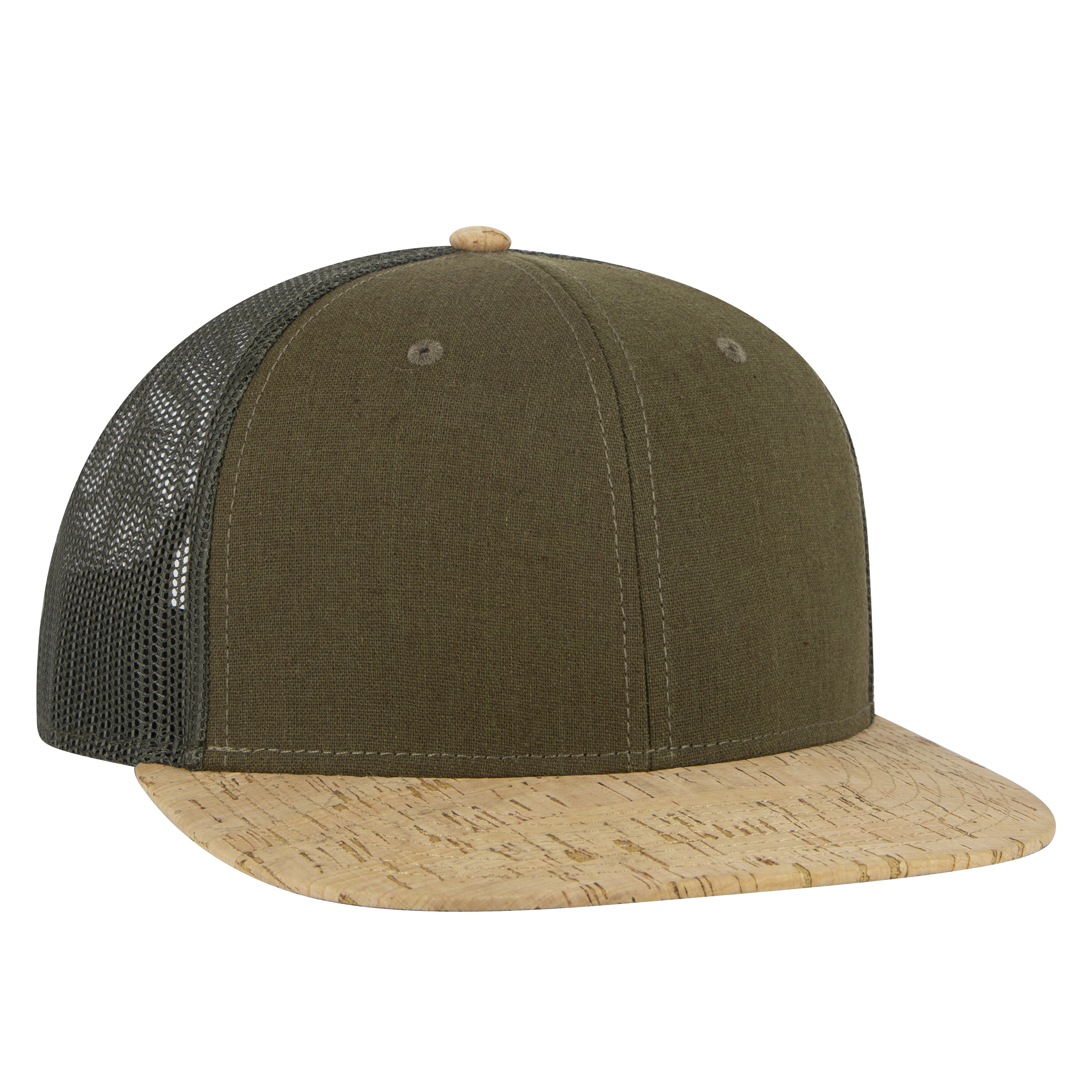 OTTO CAP® OTTO SNAP 6 Panel Pro Style Mesh Back Trucker Snapback Hat 6