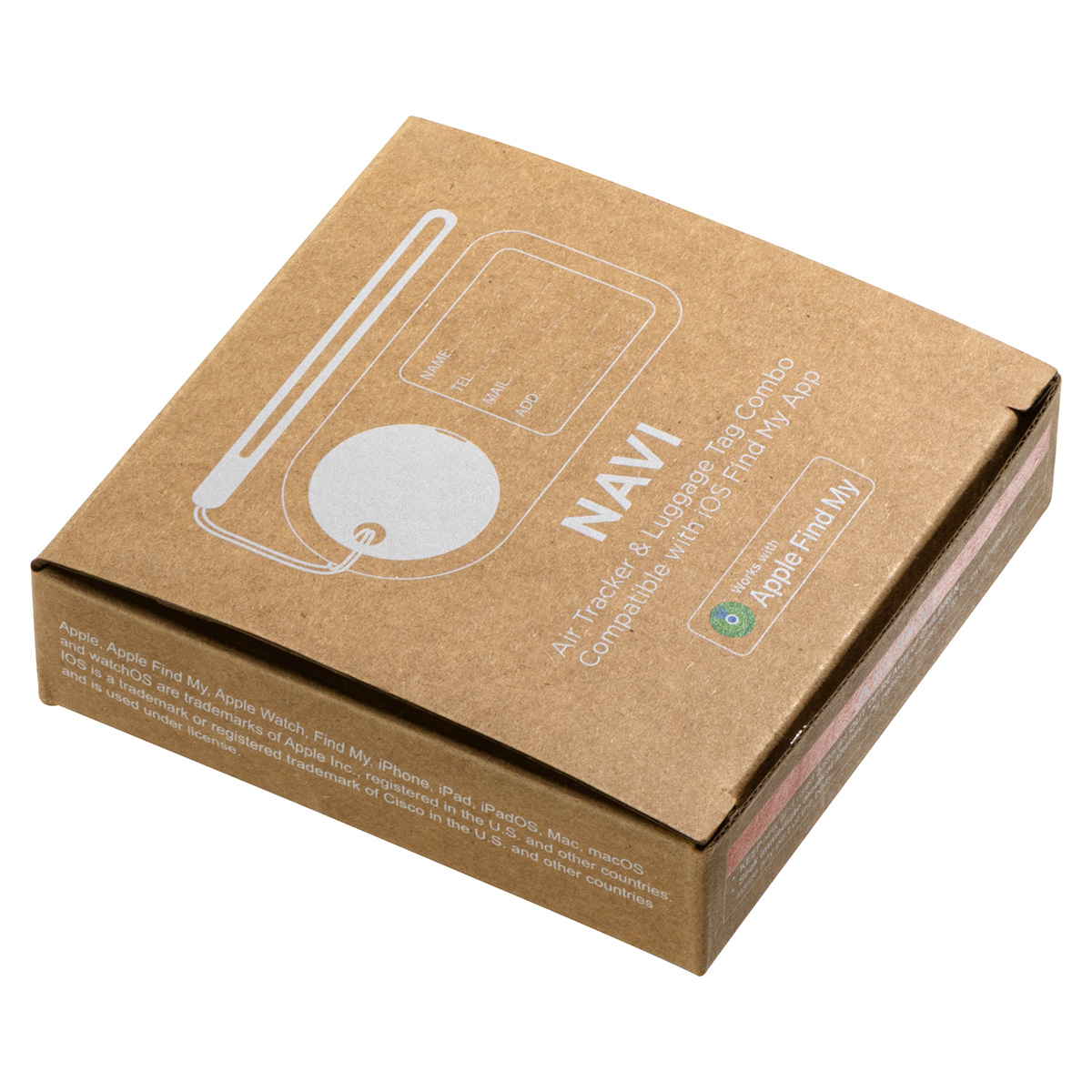 Navi Air Tracker & Luggage Tag Combo Compatible with iOS Find My App 5