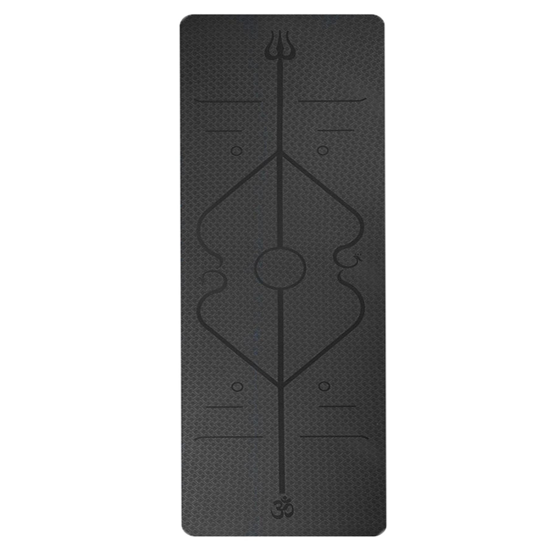 Yoga Mat With Body Position Line 2