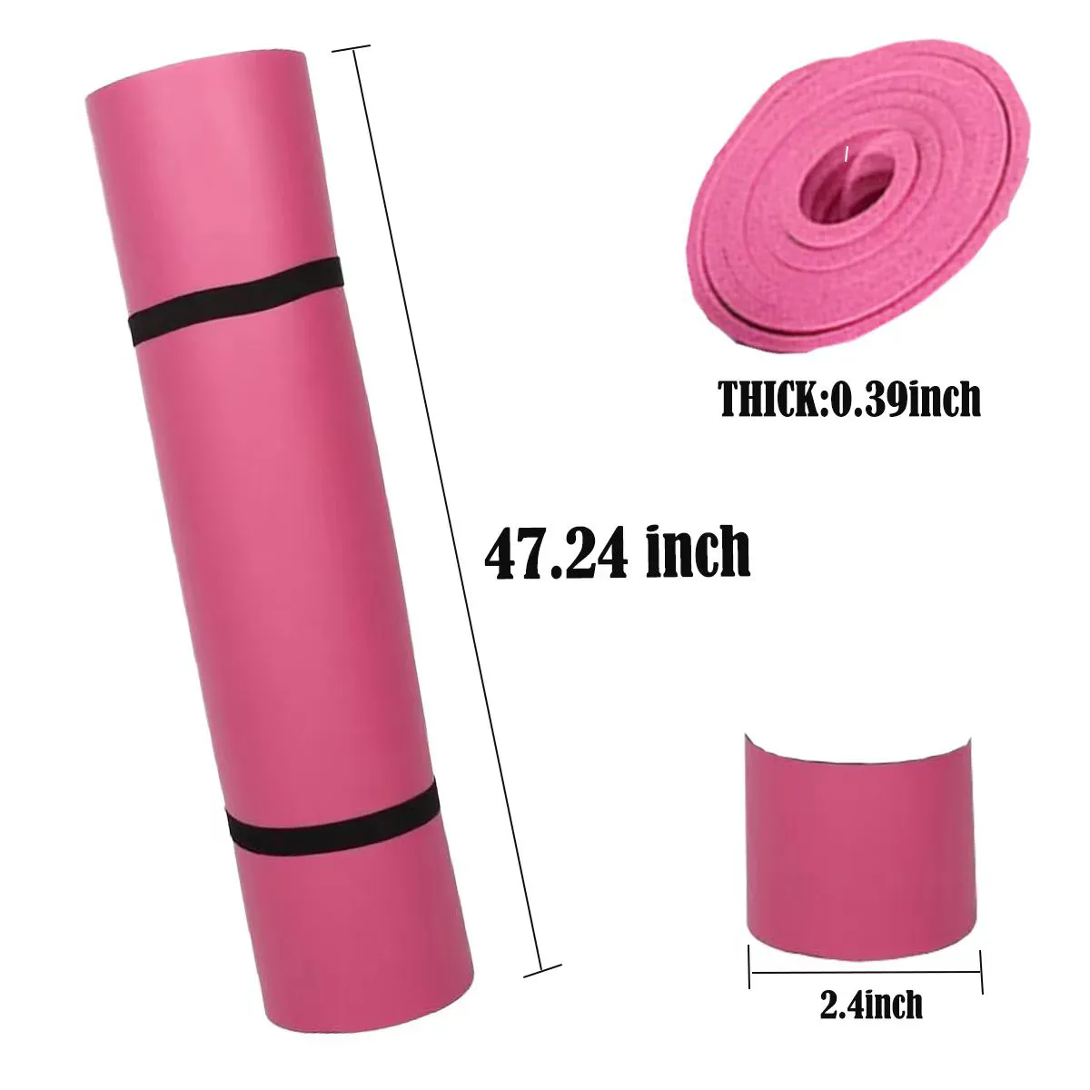 Comfort Extra Thick Non Slip Yoga Mat with Carrying Strap 3