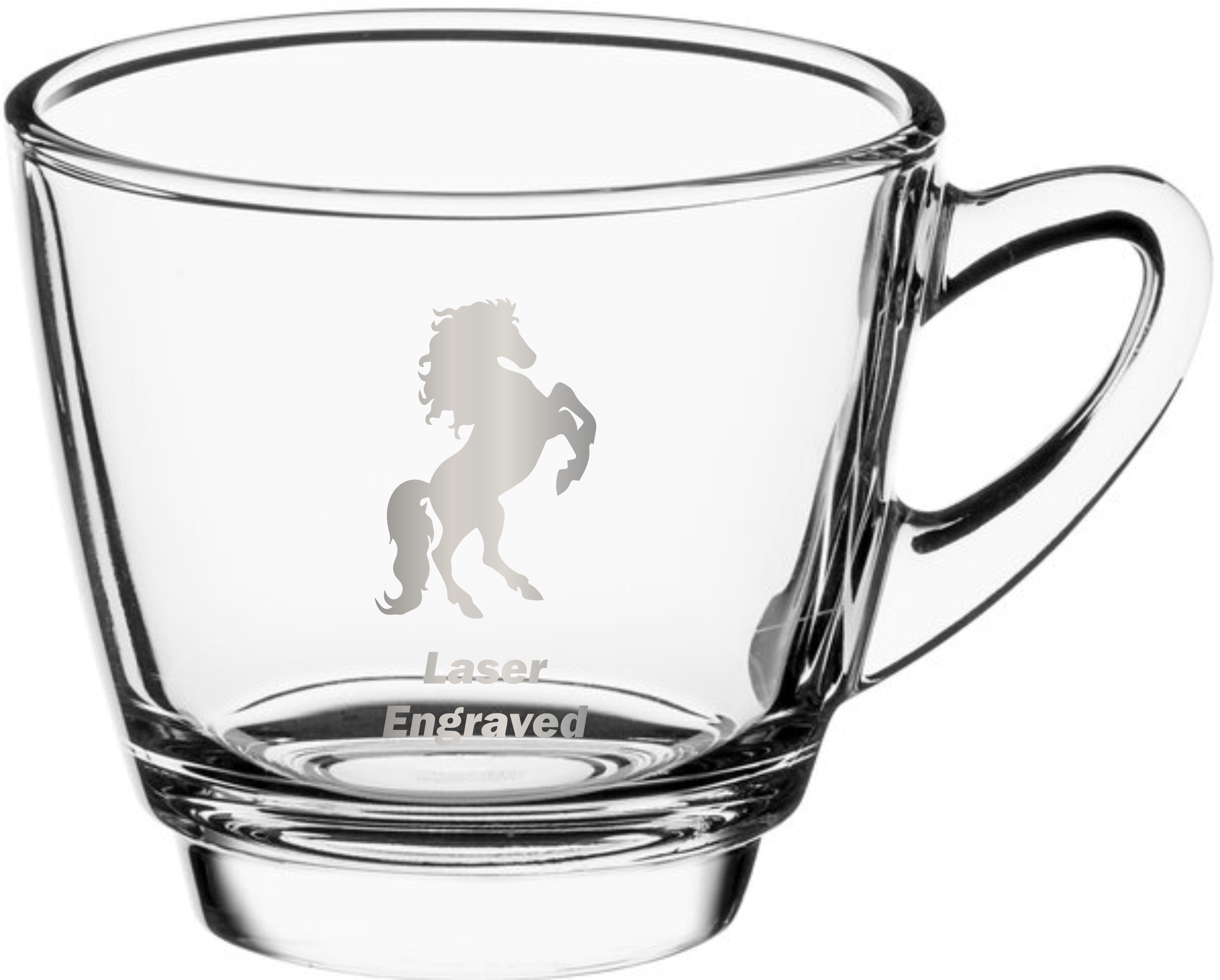 Acopa 8.5 oz Clear Glass Coffee Mug