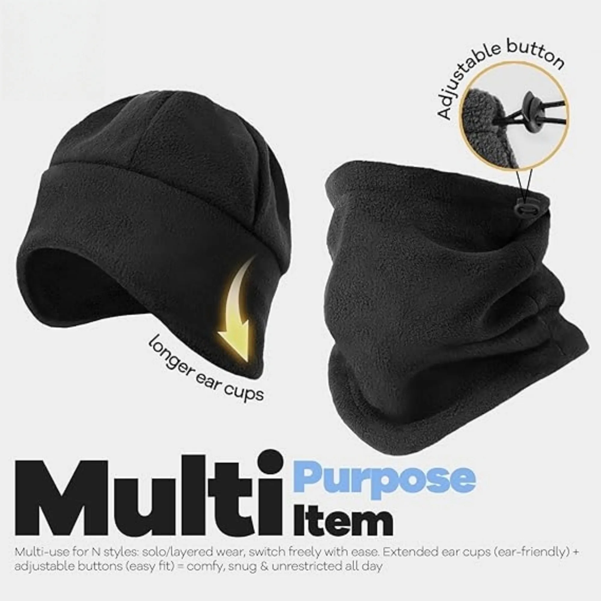 Winter Hat Neck Warmer Set 7