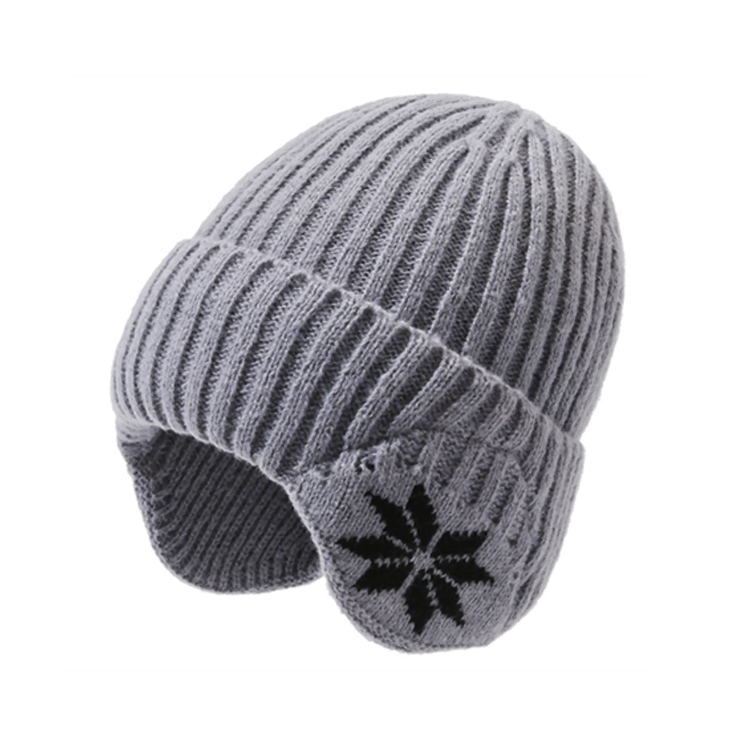 Knit Beanie Knitted Hat with Ear Warmer 4