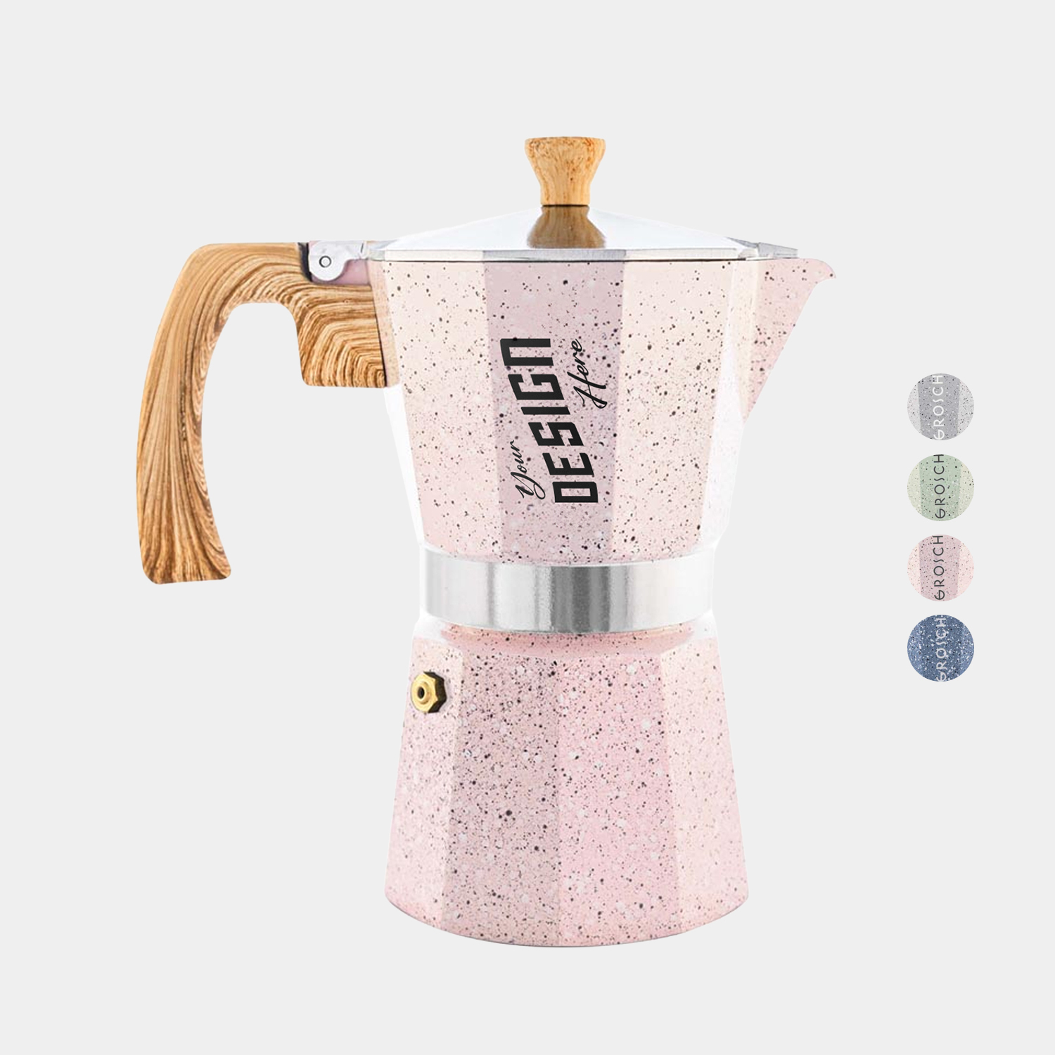 GROSCHE® MILANO Stone 6 Cup Stovetop Moka Pot Espresso Coffee Maker 5