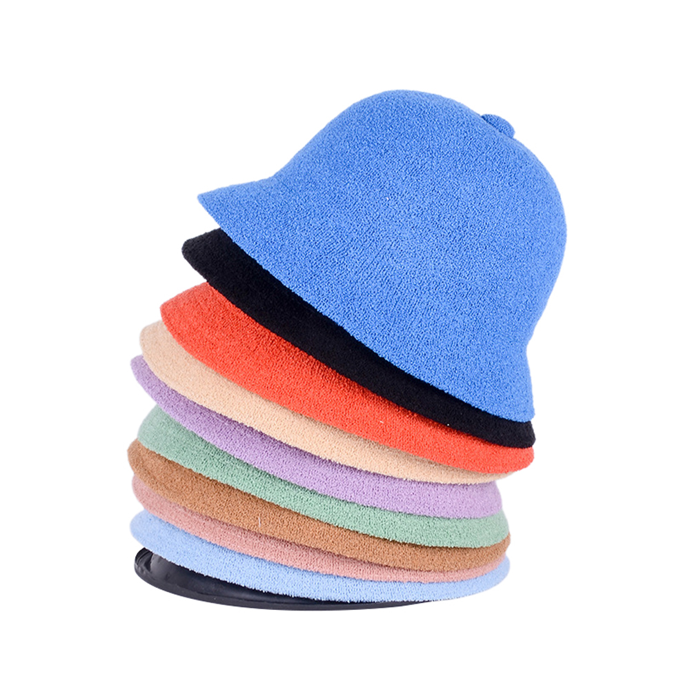 Custom Embroidered Bermuda Casual Terry Cloth Bucket Hat 3