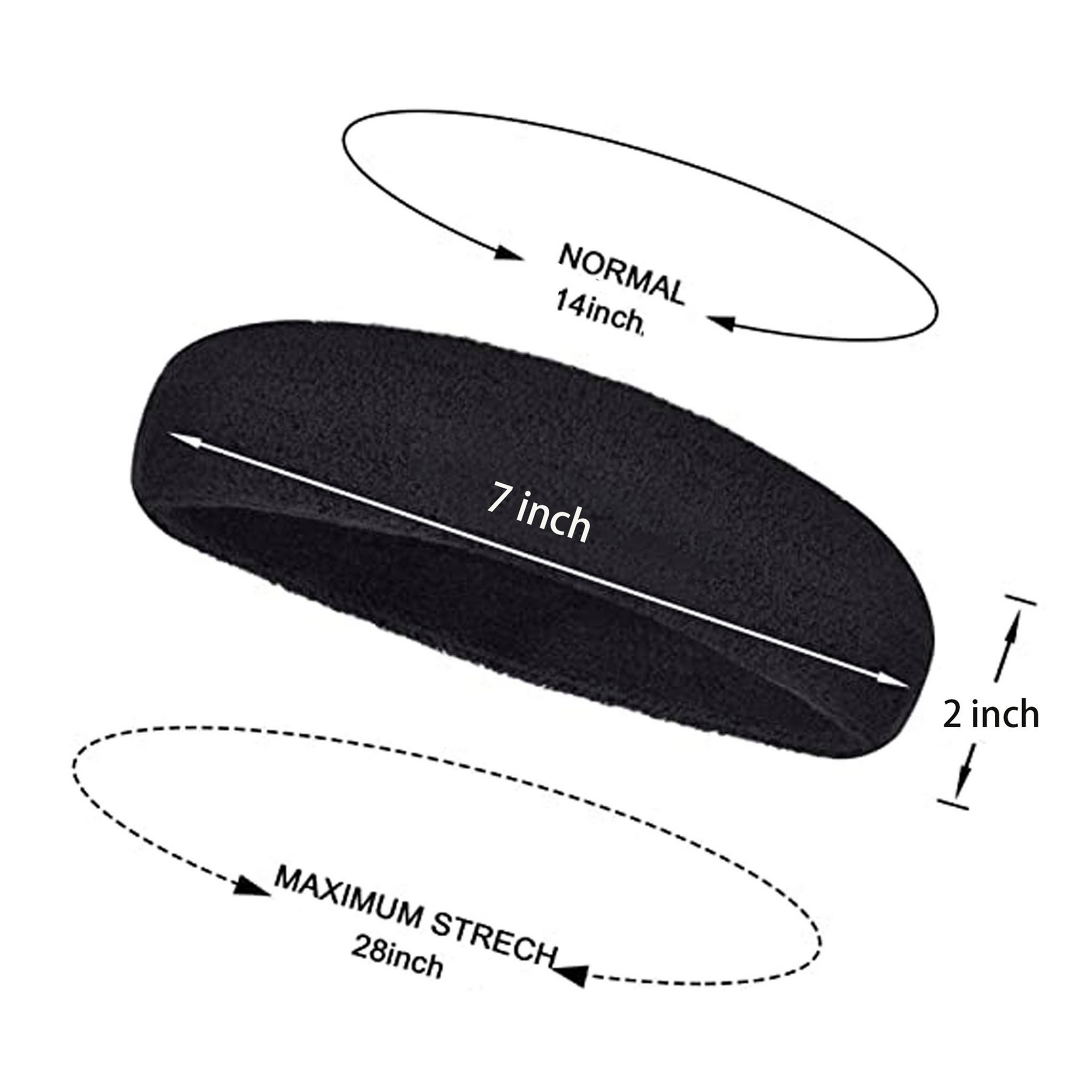 Sports Sweatband with Direct Embroidery 2