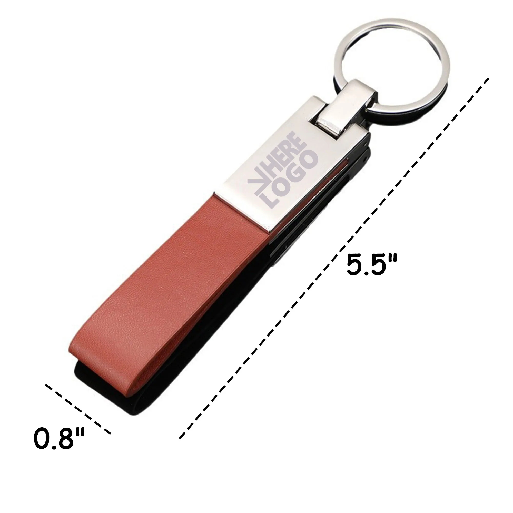 MOQ 20 Leather Loop Keychain Premium 2