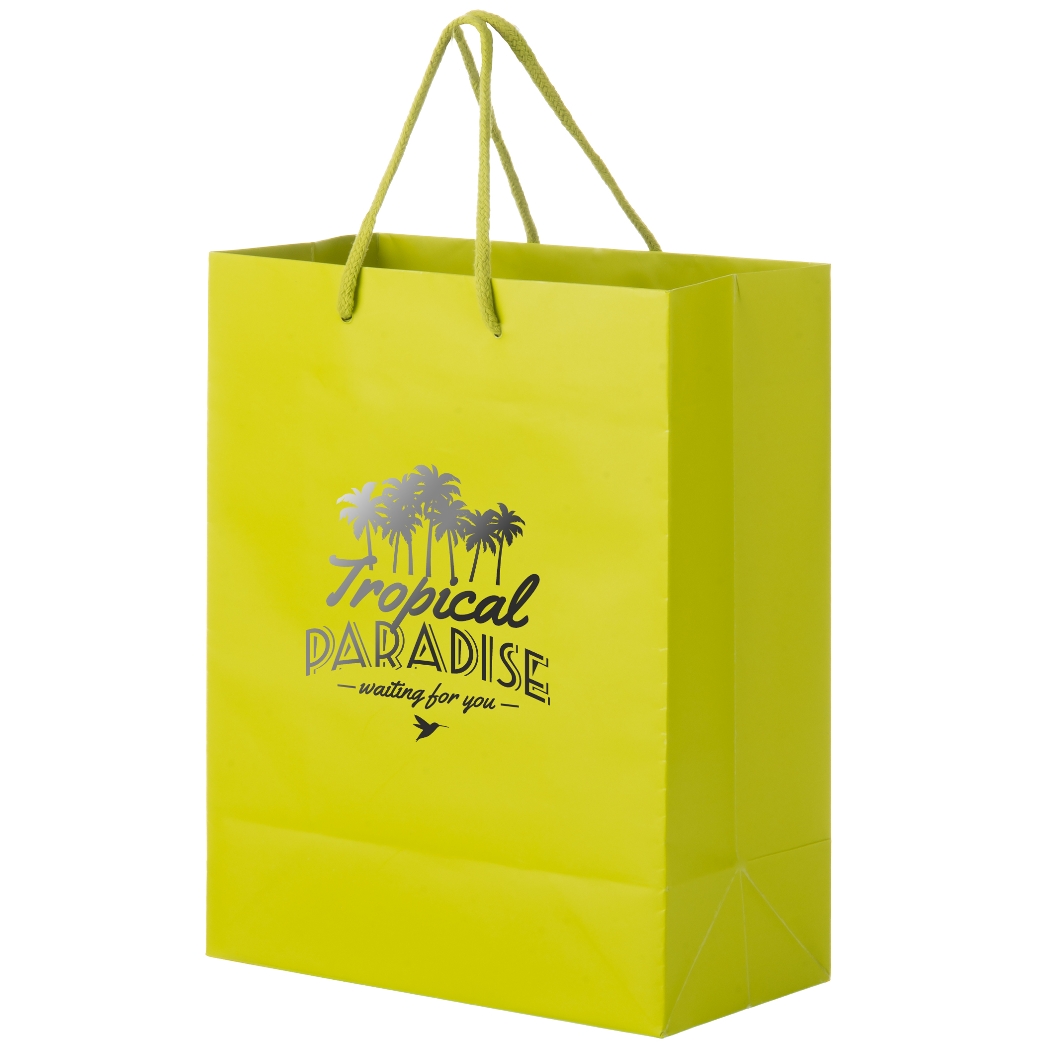 Matte Laminated Euro Tote Bags - Foil Stamped 18