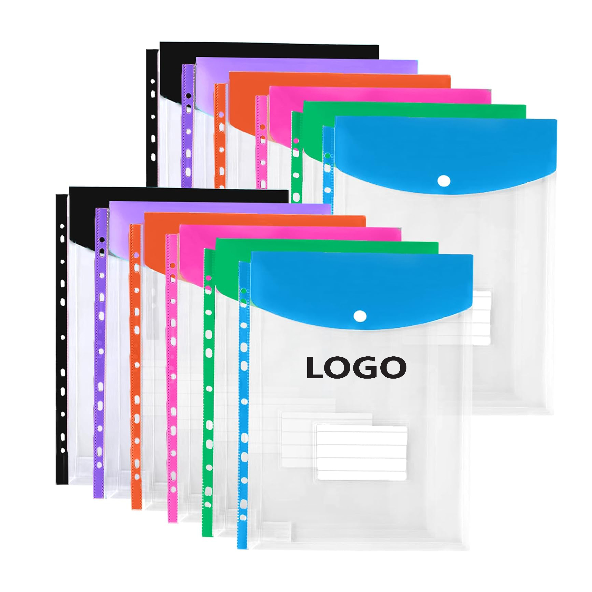 Binder-Compatible Button Closure File Envelopes 1