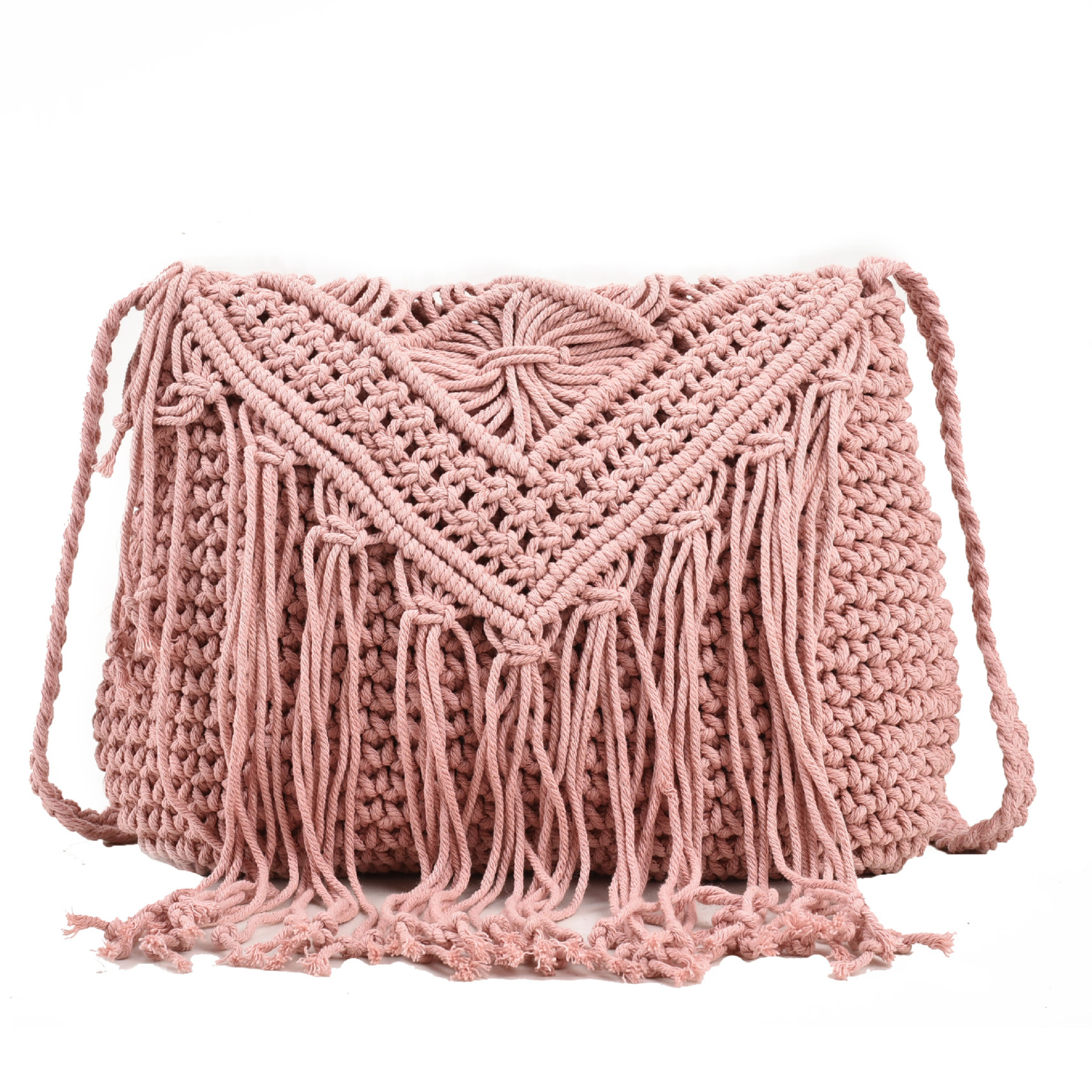 Jute Straw cotton tassel shoulder cross-body bag 9