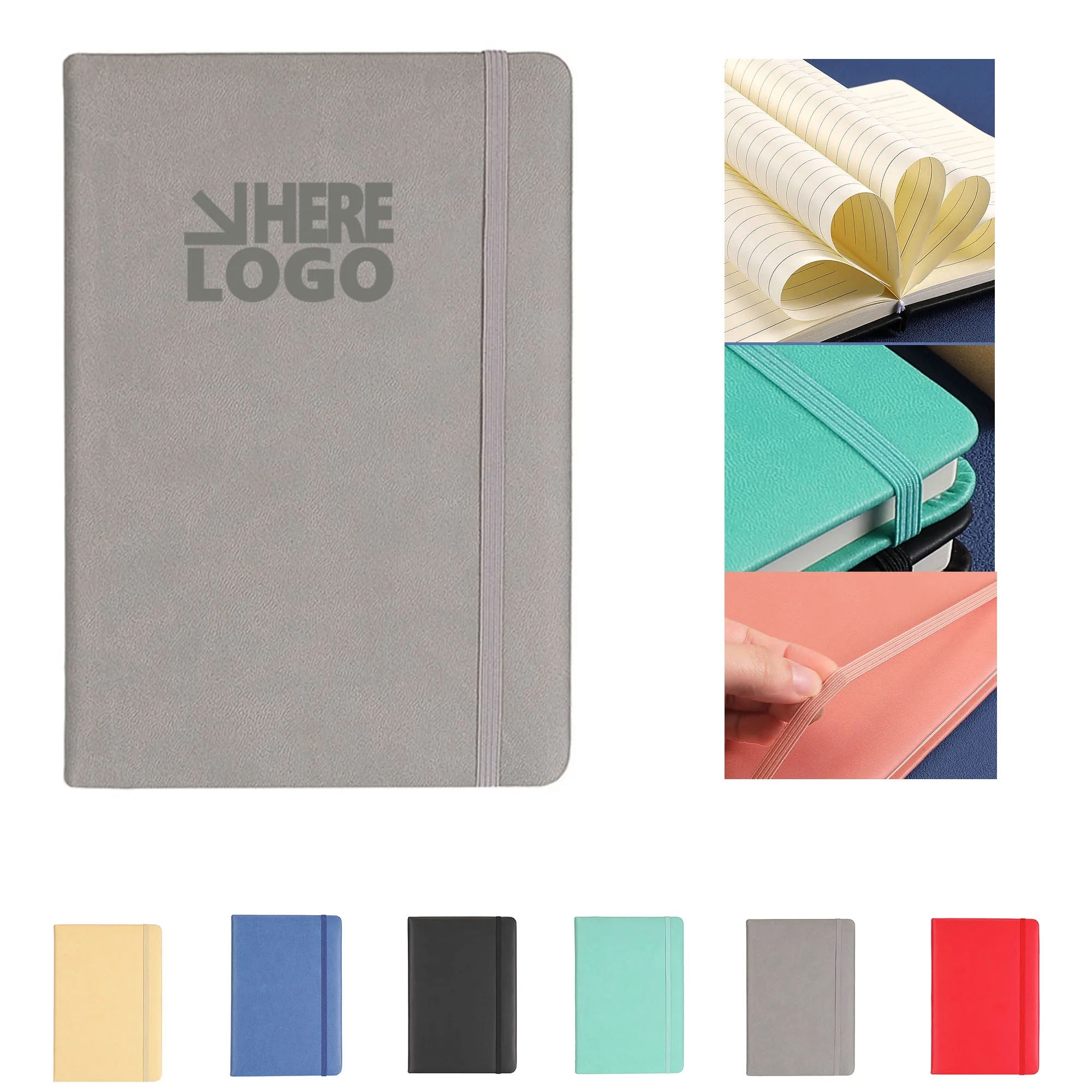 Business Notebook A5 Writing Journal With Pen Holder 8