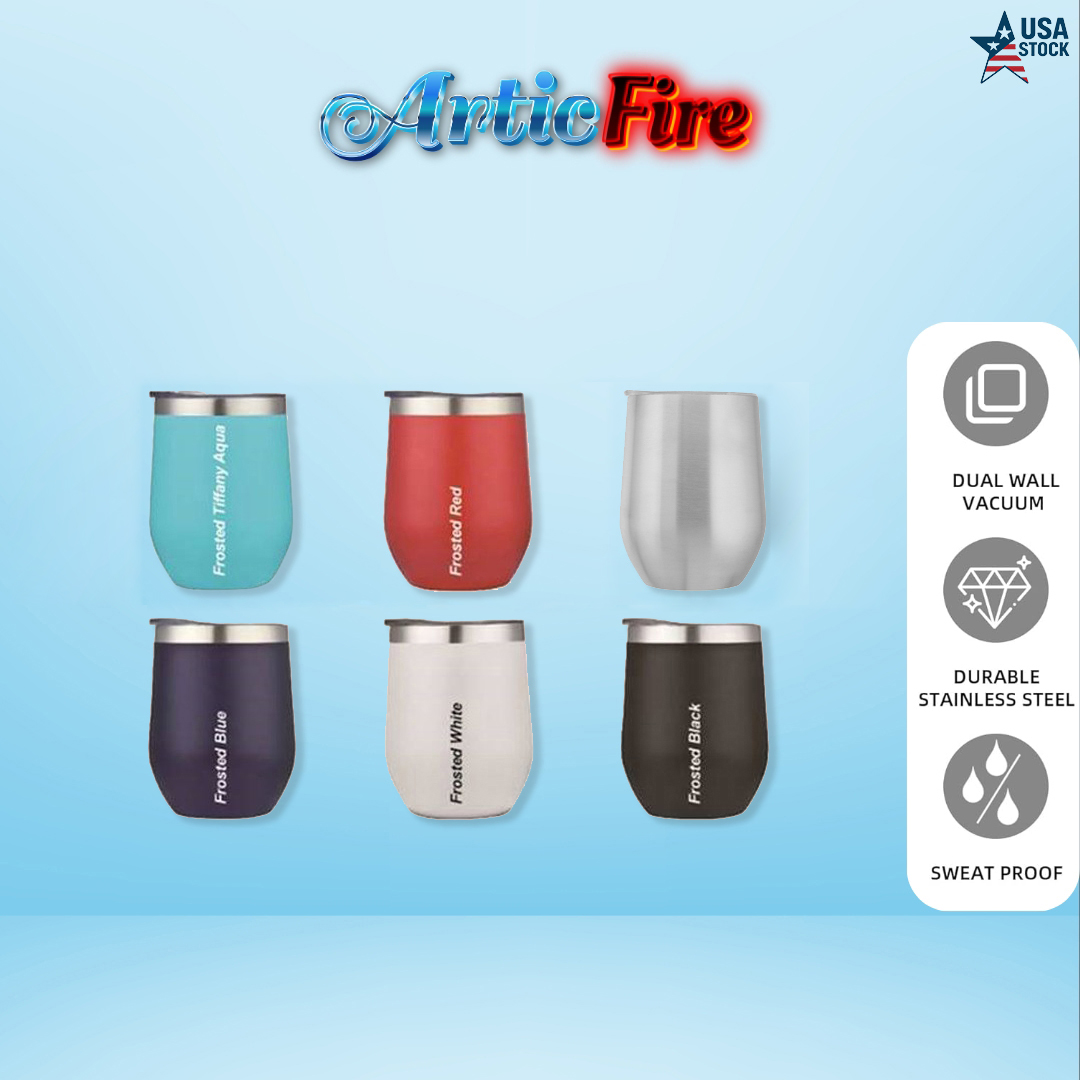 ArticFire 12oz Double Wall Stainless Steel Vacuum Wine Cup 9