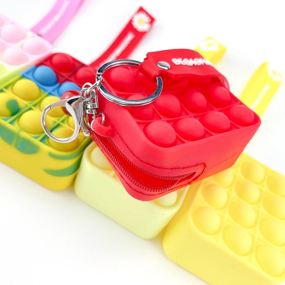 Pop Bubble Coin Purse Key Chain with Lanyard 1