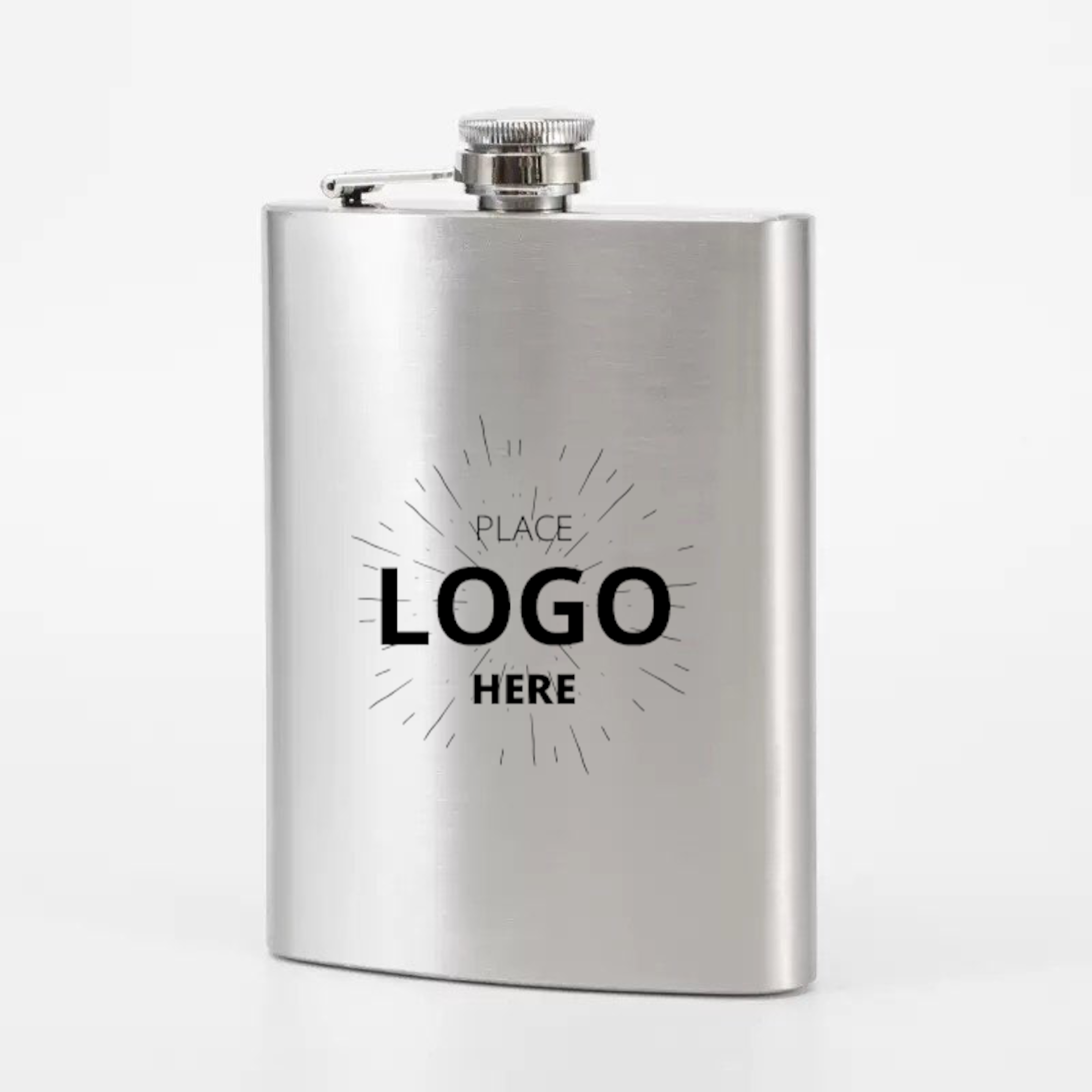 8oz Stainless Steel Hip Flask For Liquor, custom bottle opener with logo imprint 2