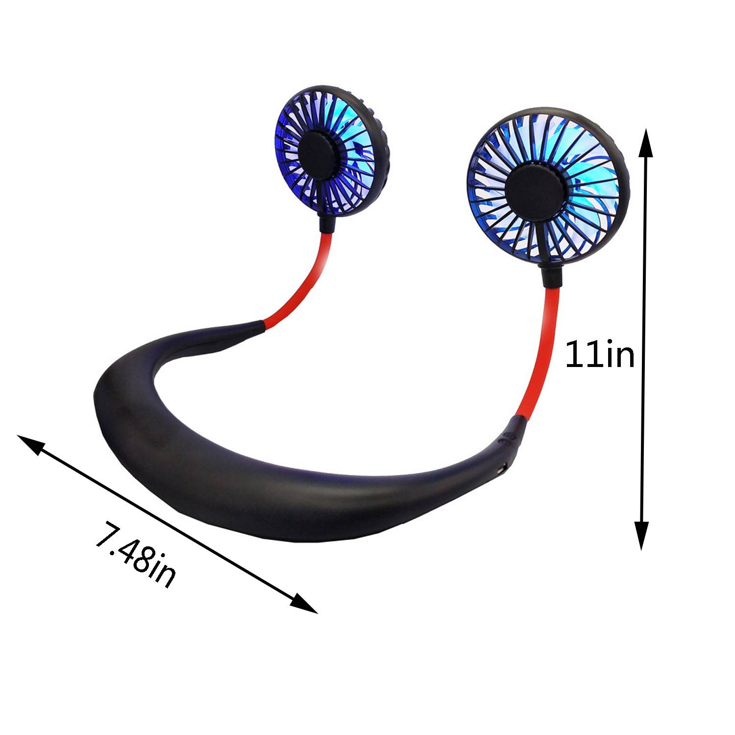 4000Mah 2 In 1 Neck And Handheld Fan 2