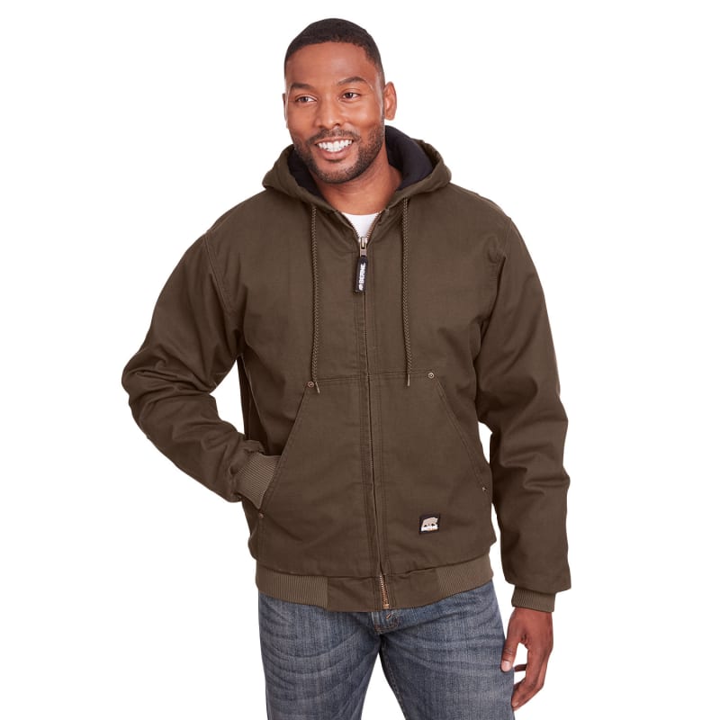 Berne Men's Highland Washed Cotton Duck Hooded Jacket 17