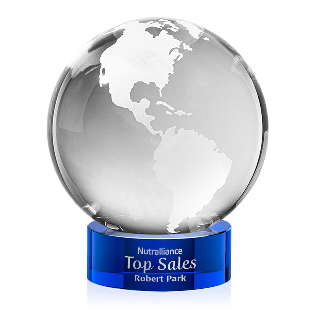 Globe Award on Stanrich Base - Blue 7