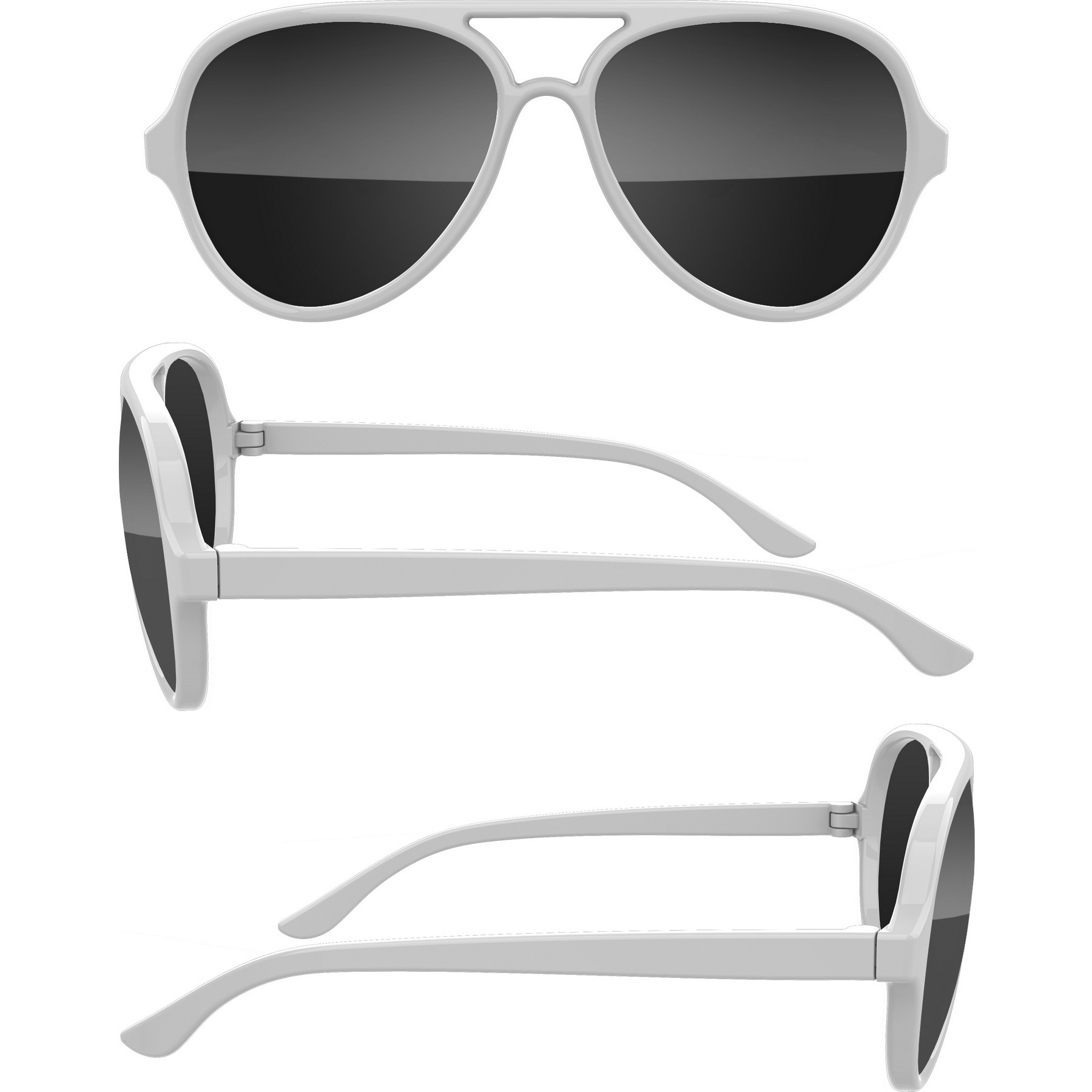 Aviator Sport Sunglasses w/ Full Color Arm Imprint 10