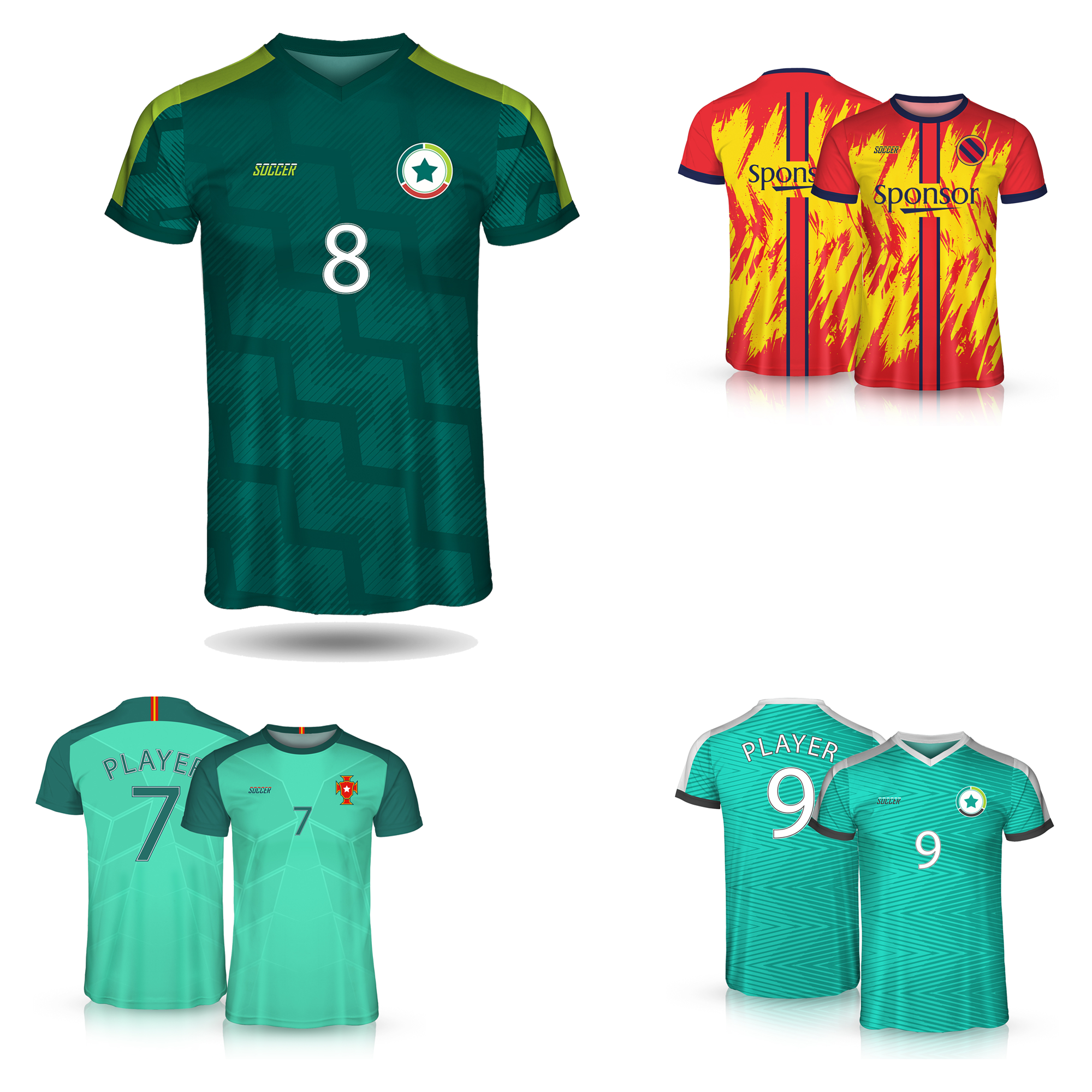 MOQ 10pcs Custom Pro Football Tee 3