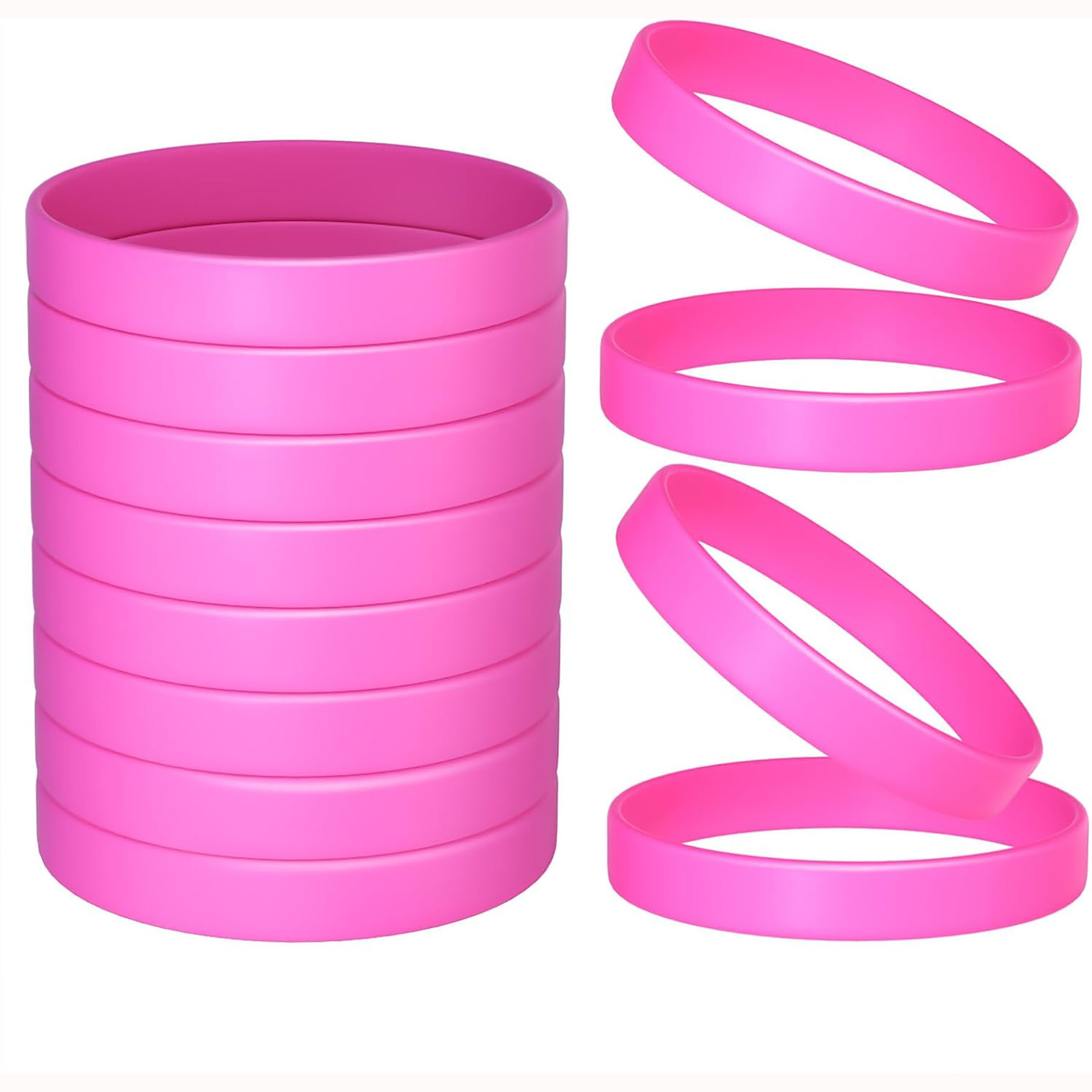 Color Blank Rubber Wristbands 6