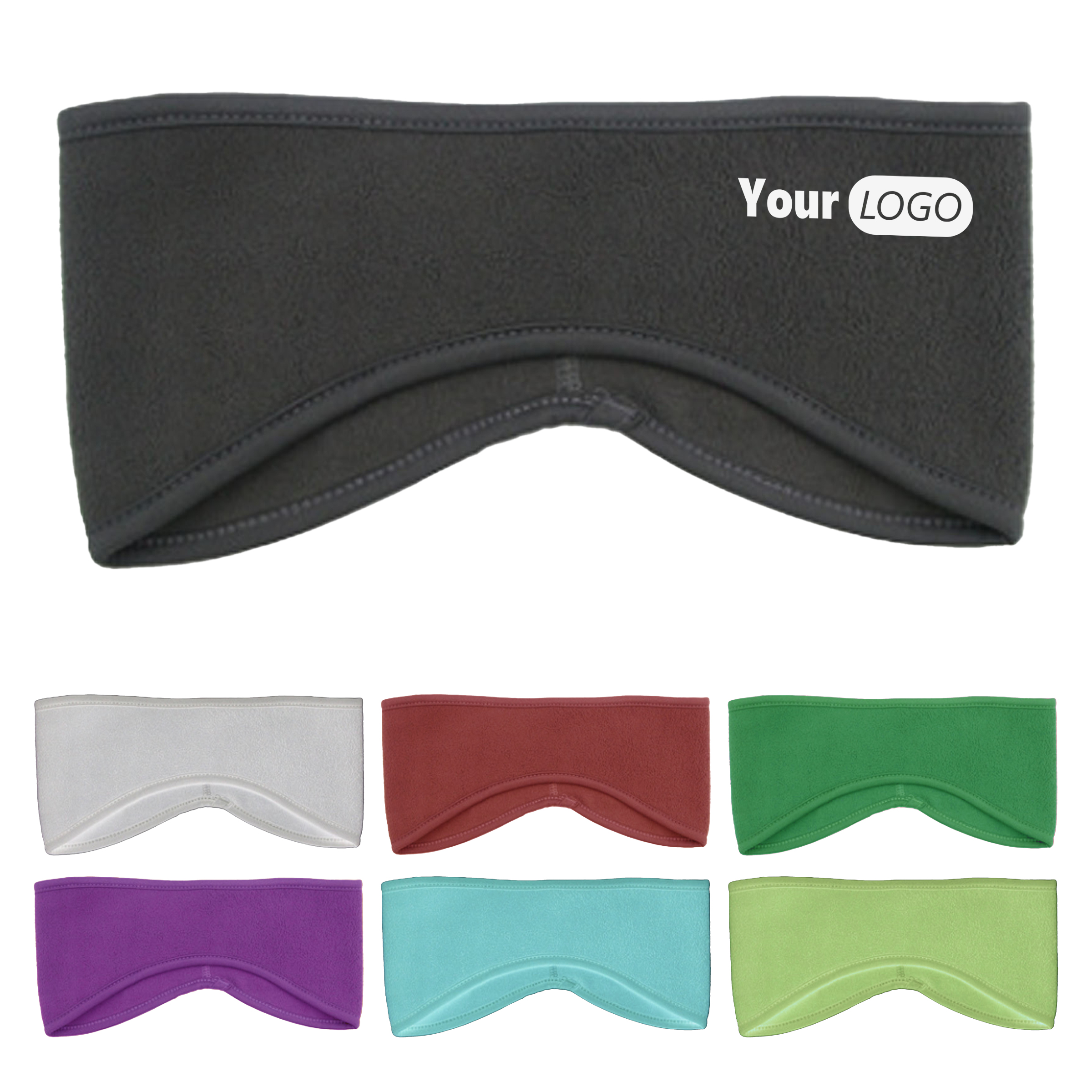 Polar Fleece Custom Headband For Cold Weather 2