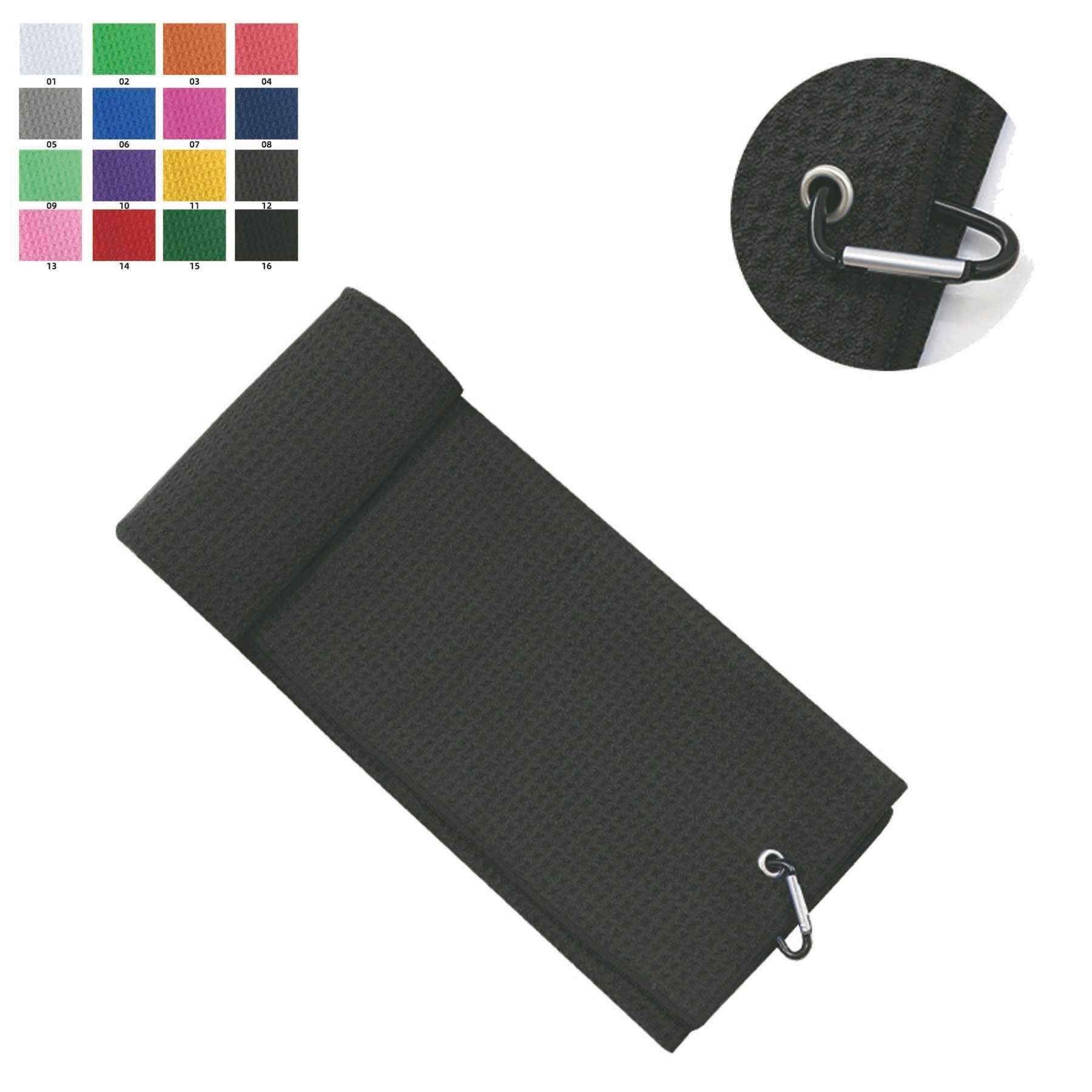 Golf Towel With Carabiner Clip 4