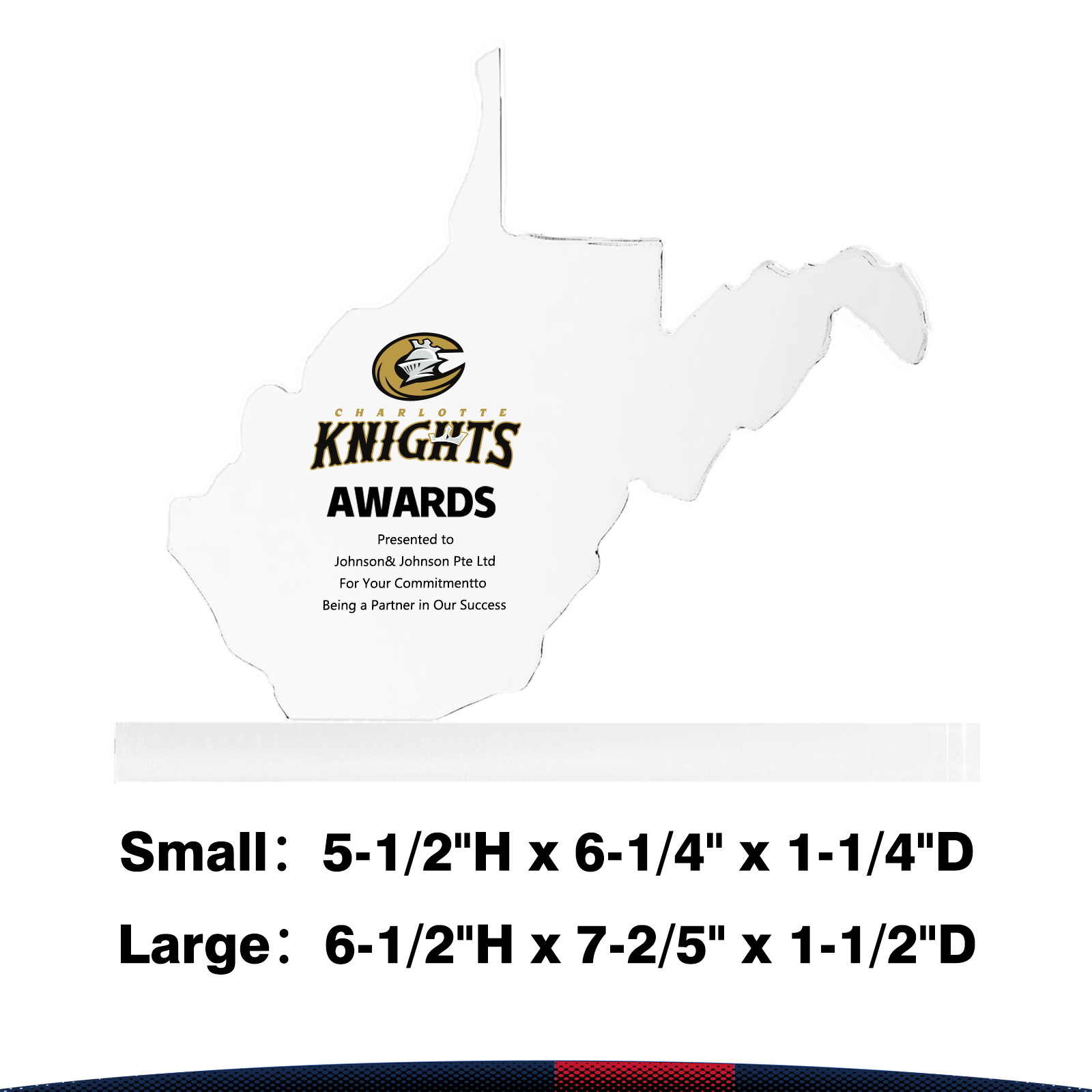 Jaxle West Virginia Crystal Award 5