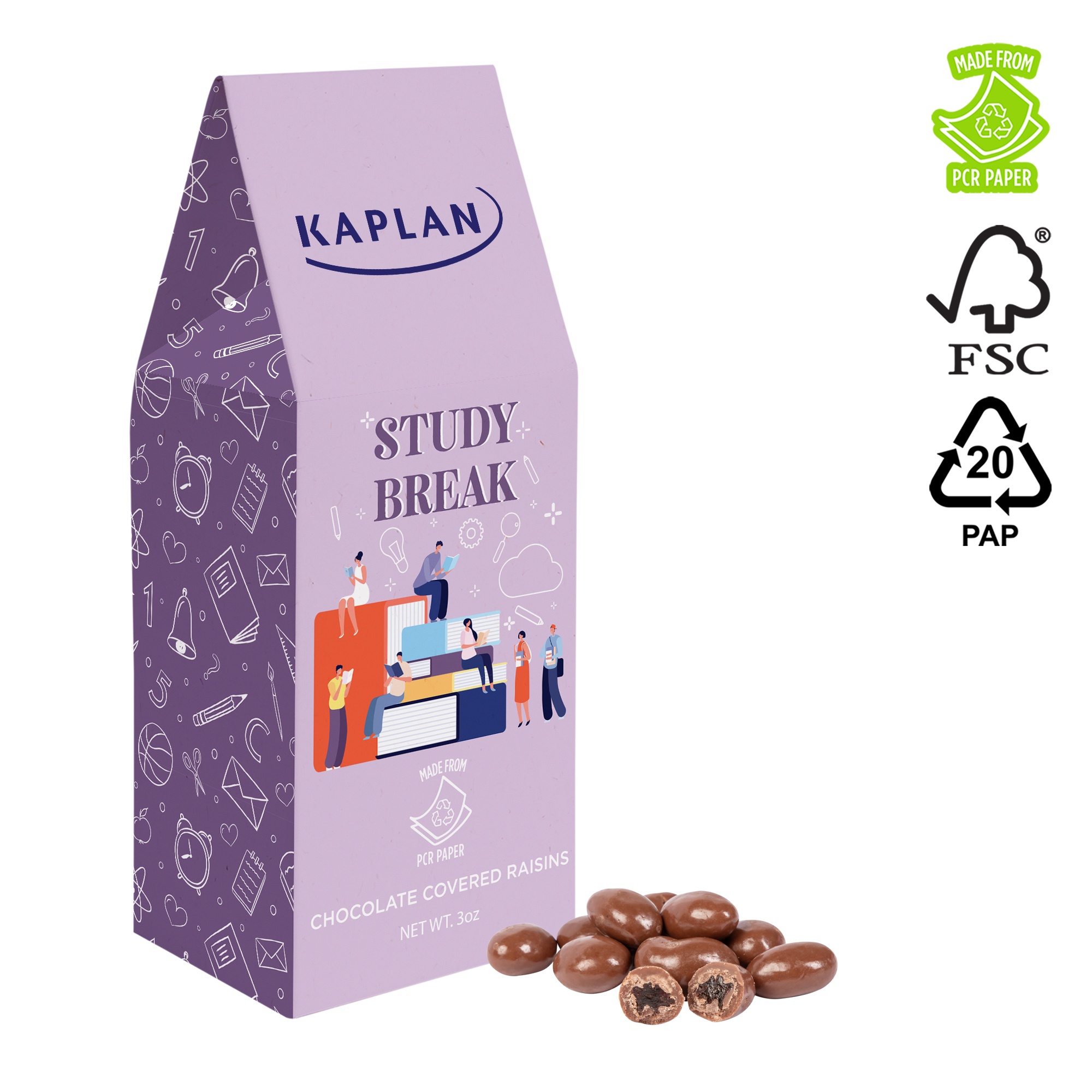 Eco Gable Box- Chocolate Raisins 2