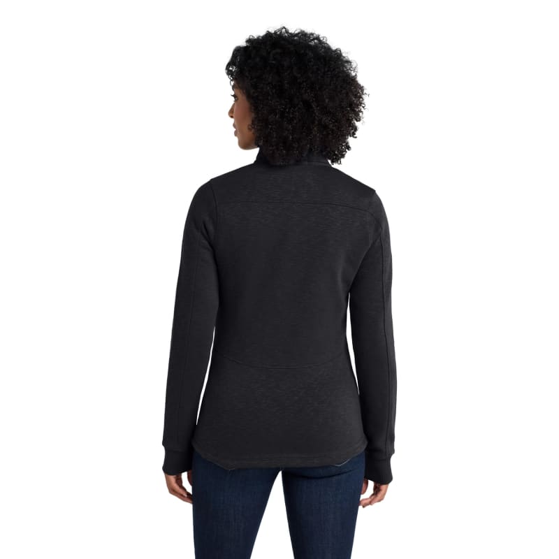 Port Authority Women's Slub Fleece Full-Zip Jacket. 3