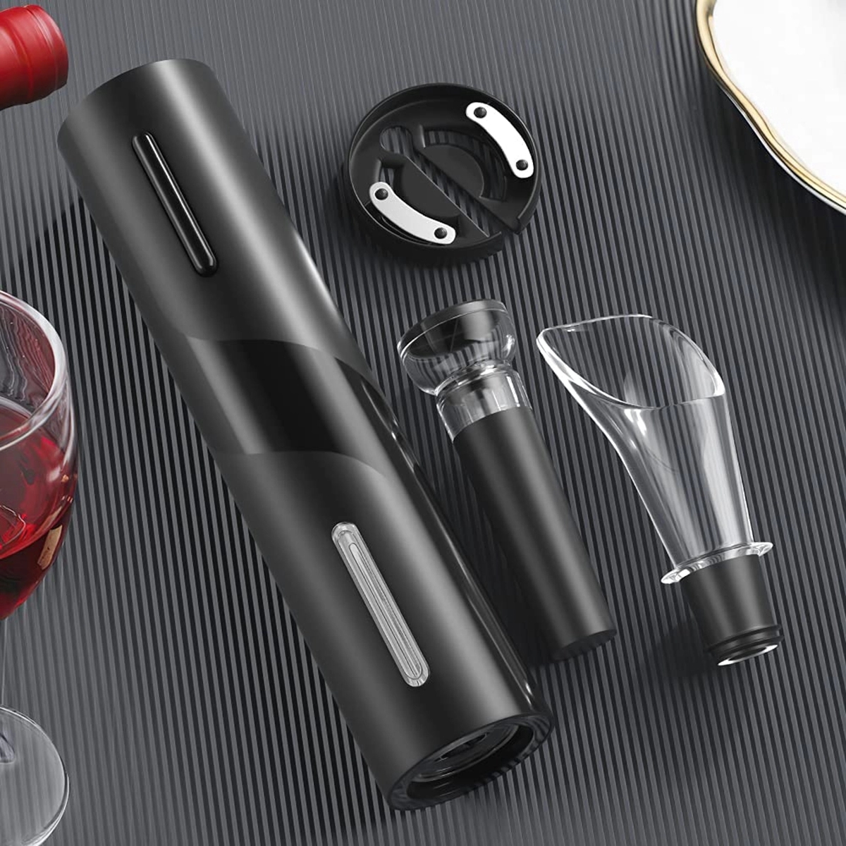 4-in-1 Electric Wine Bottle Opener Kit 6