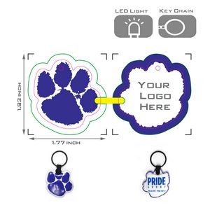 PVC Key Chain With LED Flashlight 8