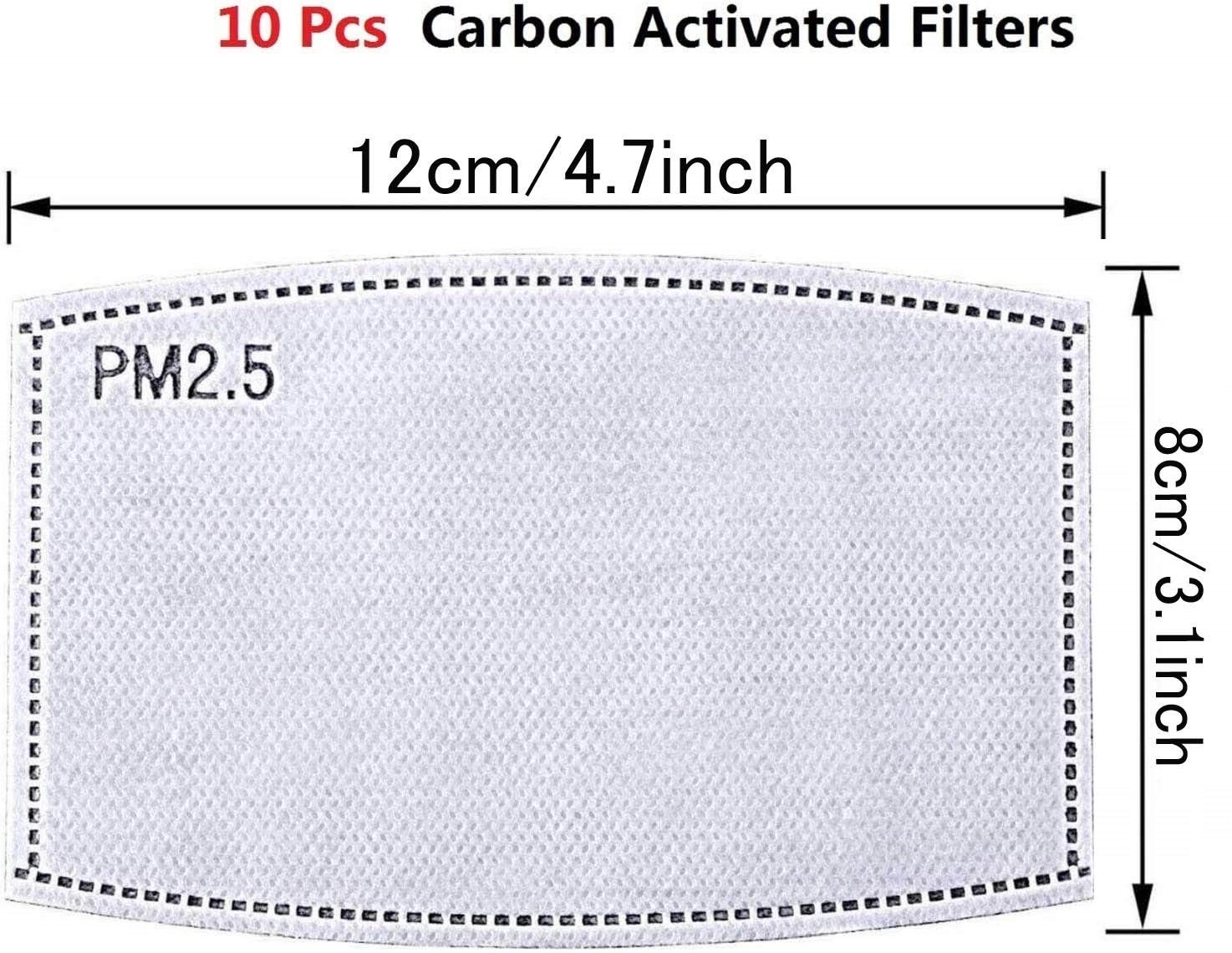 Cotton Anti-Dust Face Mask with Activated Carbon Filter 8