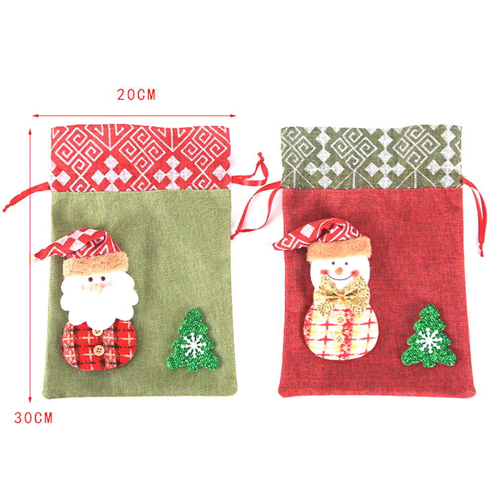 Christmas Drawstring Bag Candy Gift Bag 7