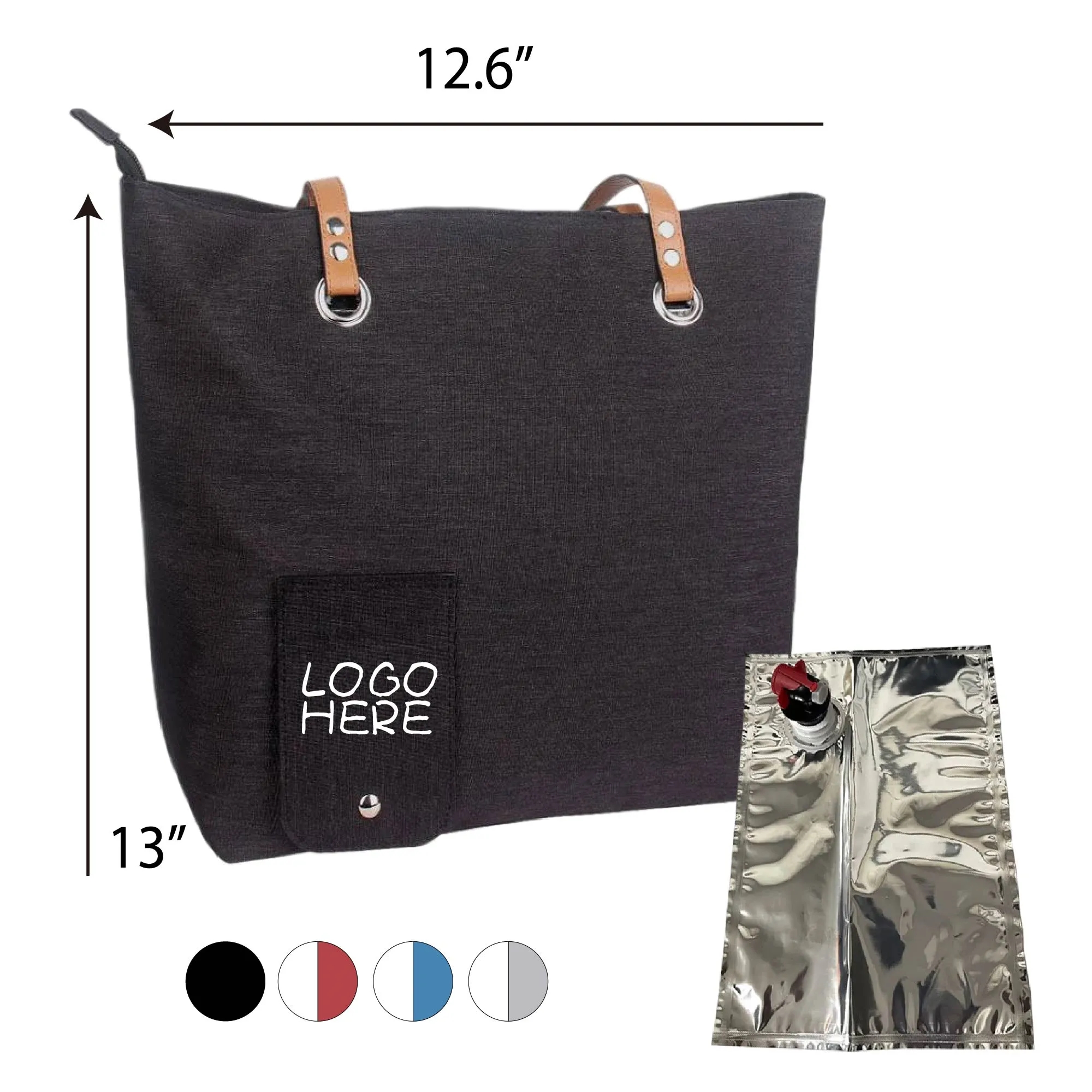 Portable Beach Wine Tote Bag 3