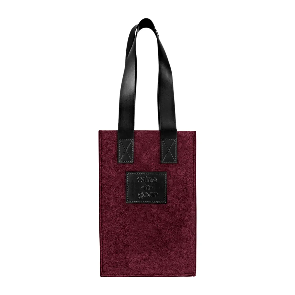 2-Bottle Felt Wine Tote 16
