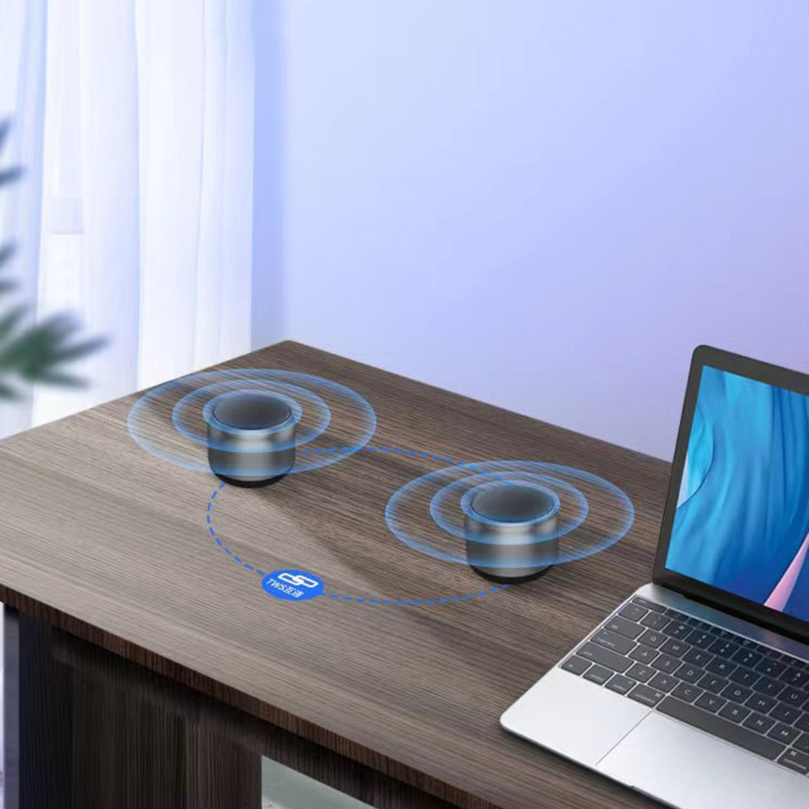Round Portable Bluetooth Speaker
4