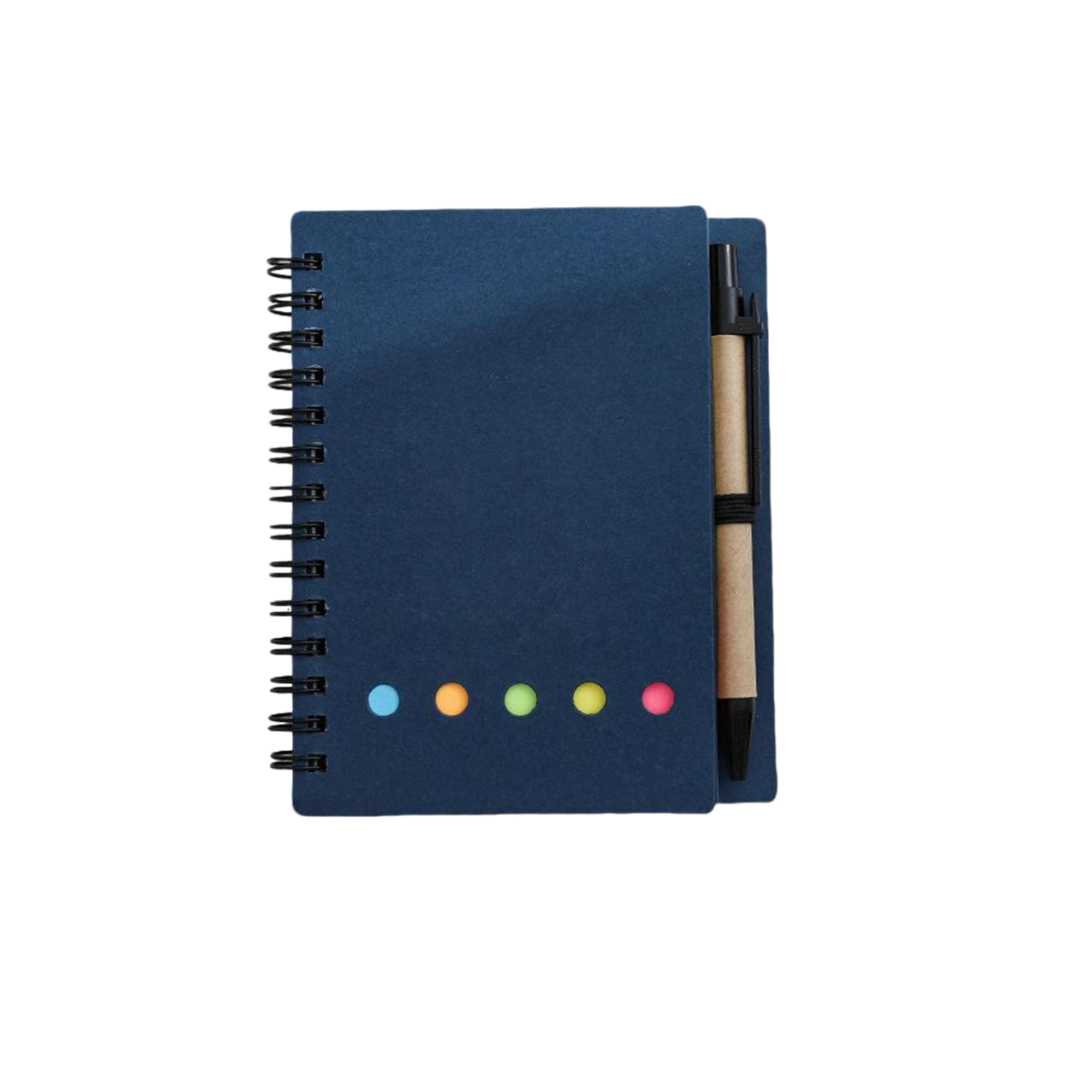 Kraft Spiral Notebook With Sticky Notes Pen Set 7