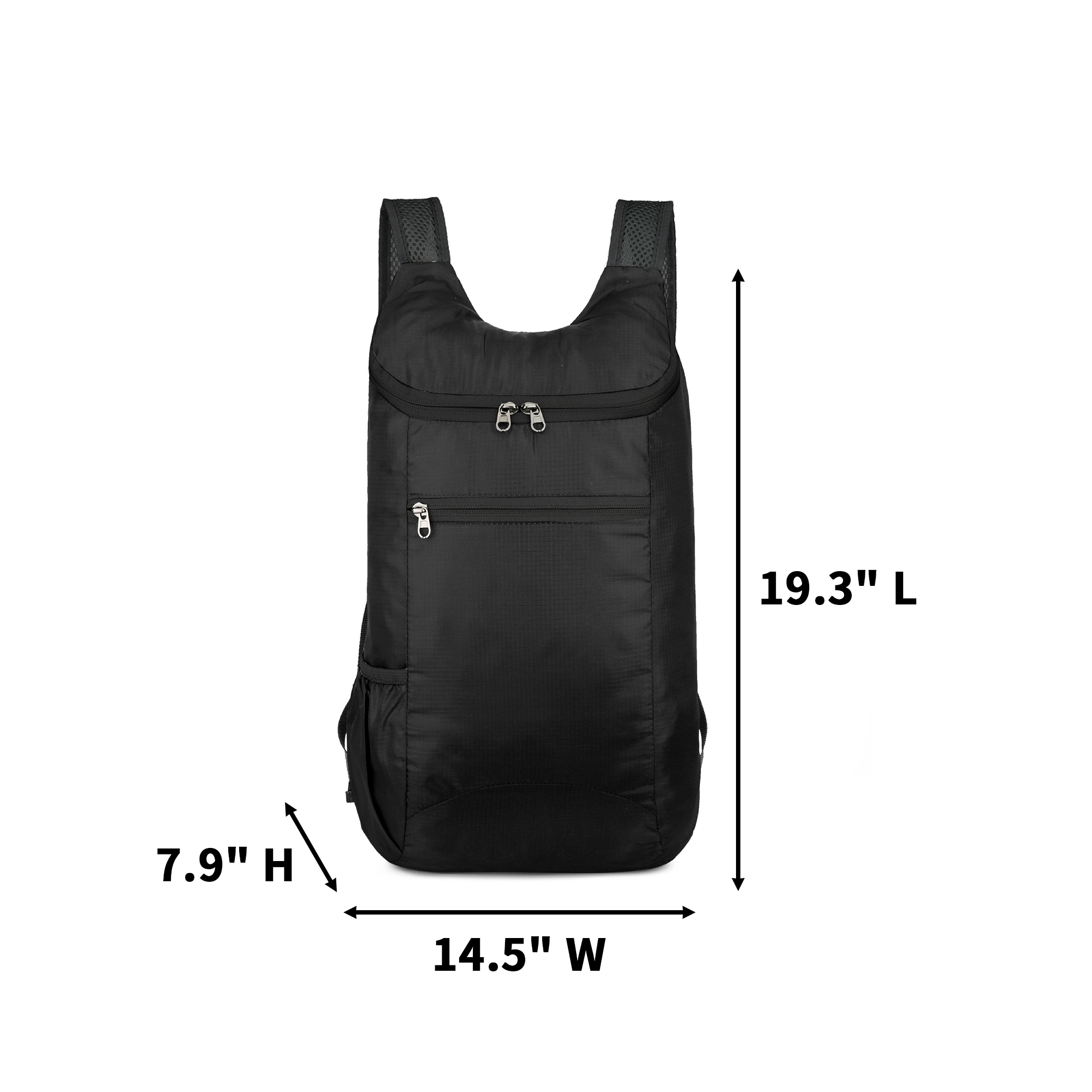 Water Resistant Foldable Travel Backpack 19.3" Length X 14.5" Width X 7.9" Height 8